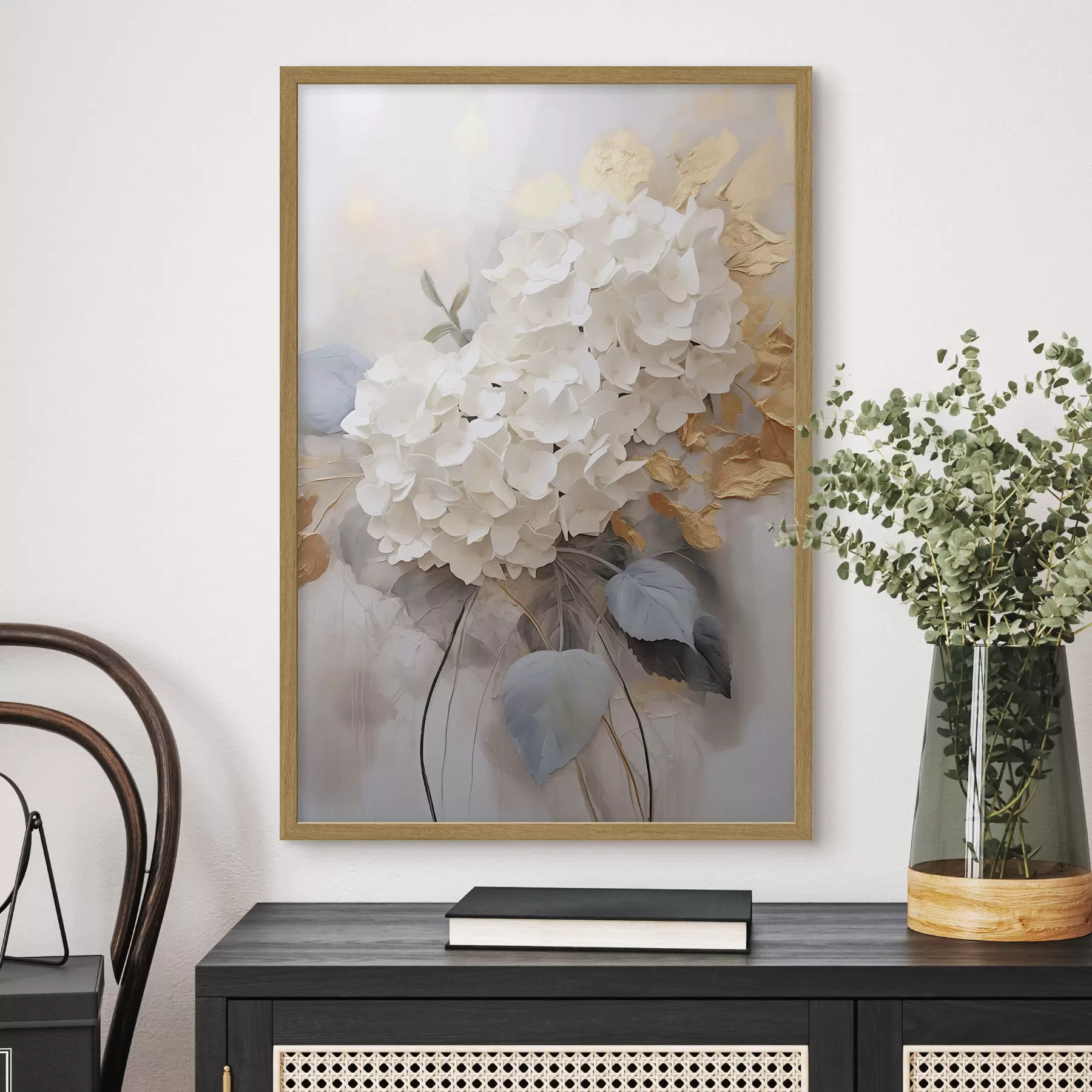 Papier peint Hortensia luxuriant f43130