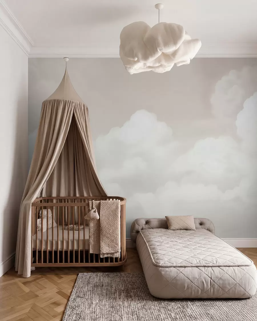 Papier peint Nuages crème w03301v2