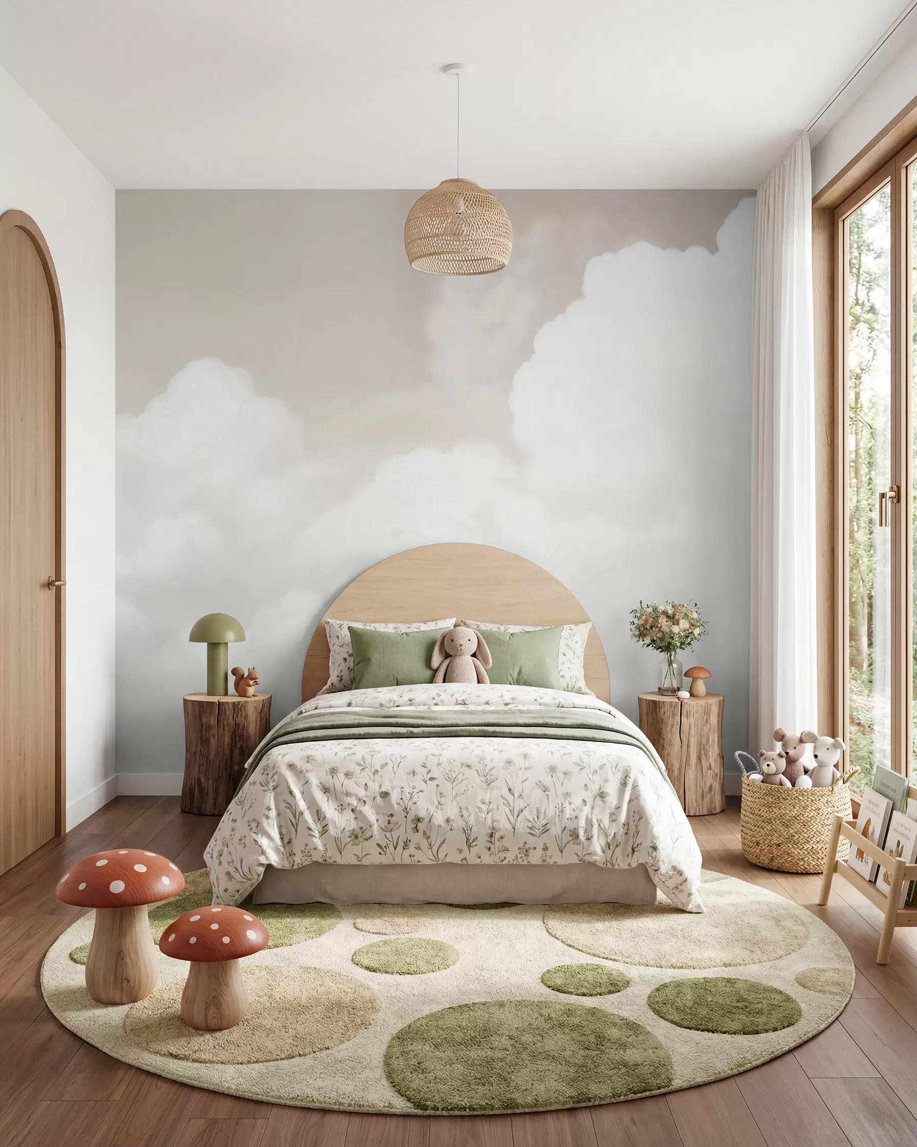 Papier peint Nuages crème w03301v2