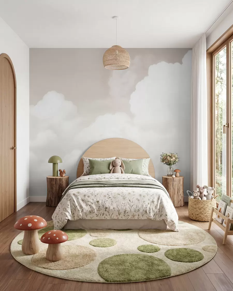 Papier peint Nuages crème w03301v2