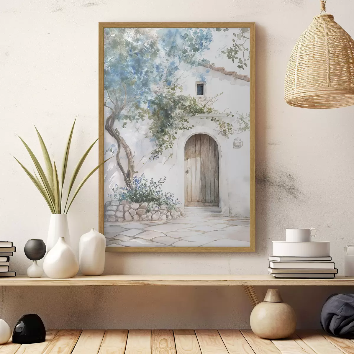 Poster Maison en fleurs f43179
