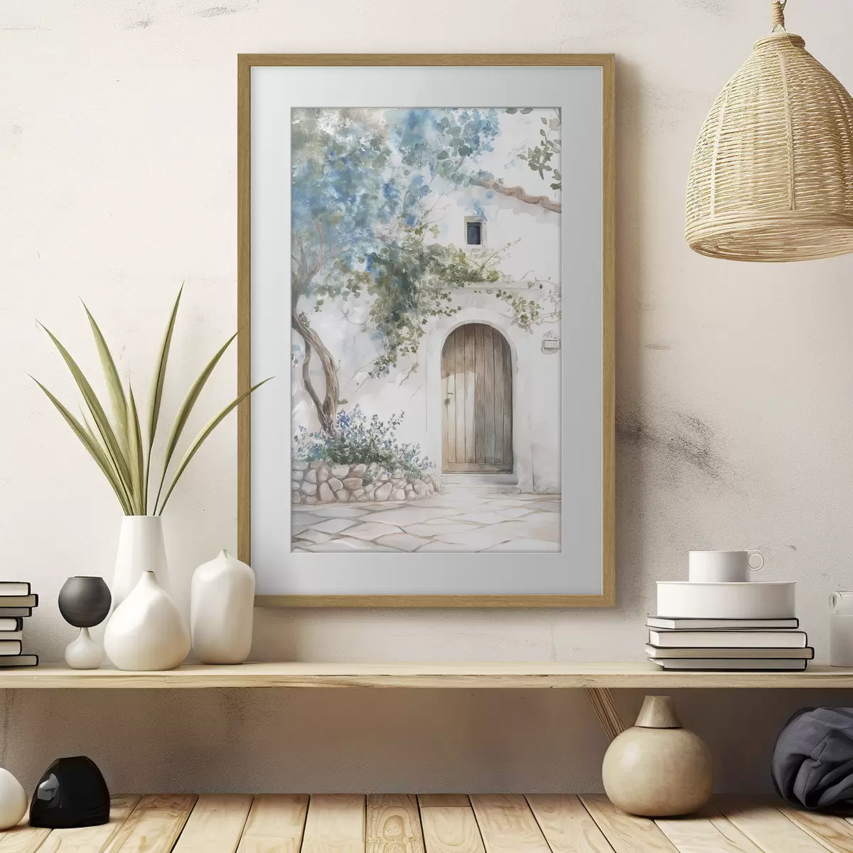 Poster Maison en fleurs f43179