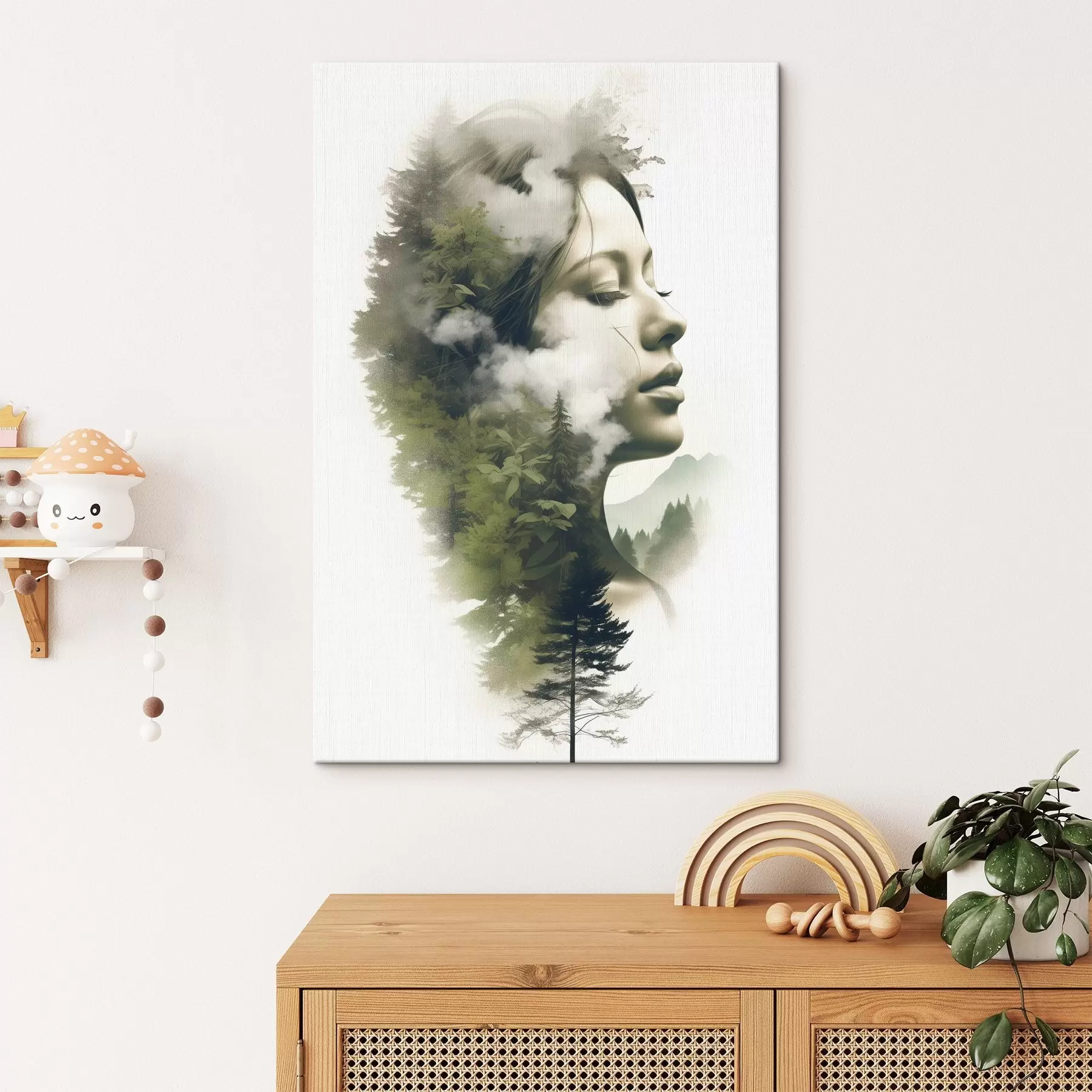 Tableau Personnes, fille, nature, vue abstraite s43206