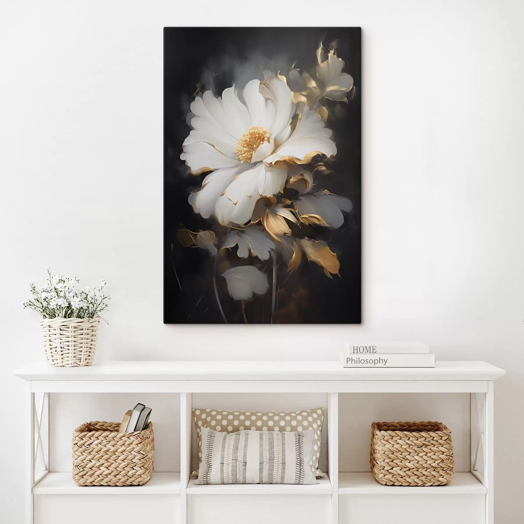 Tableau Grande fleur légère s43208