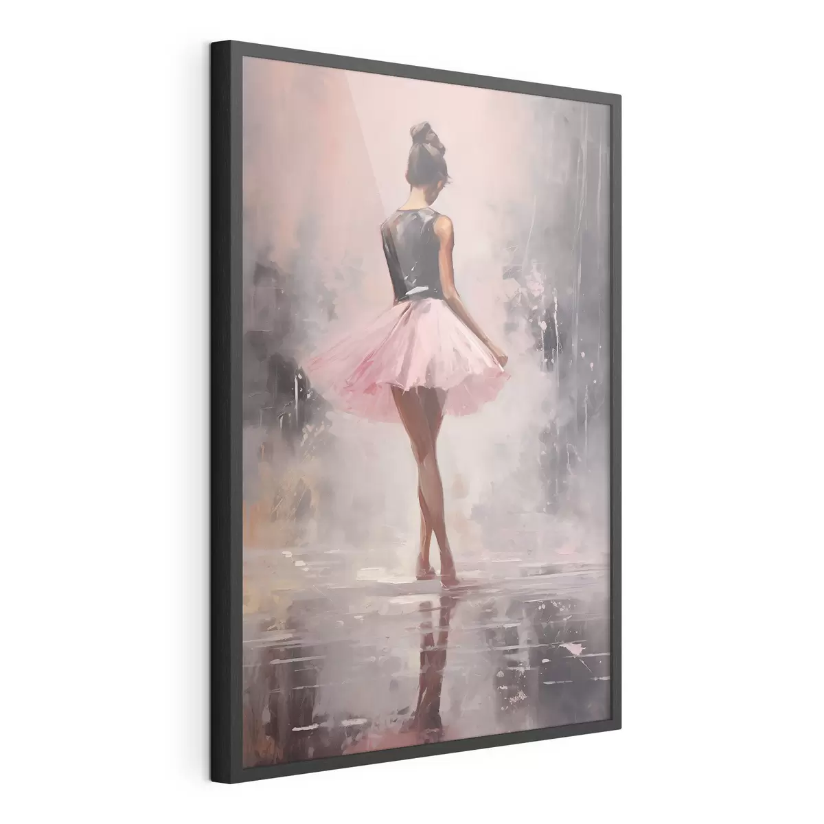 Poster Une fille en jupe rose f43204