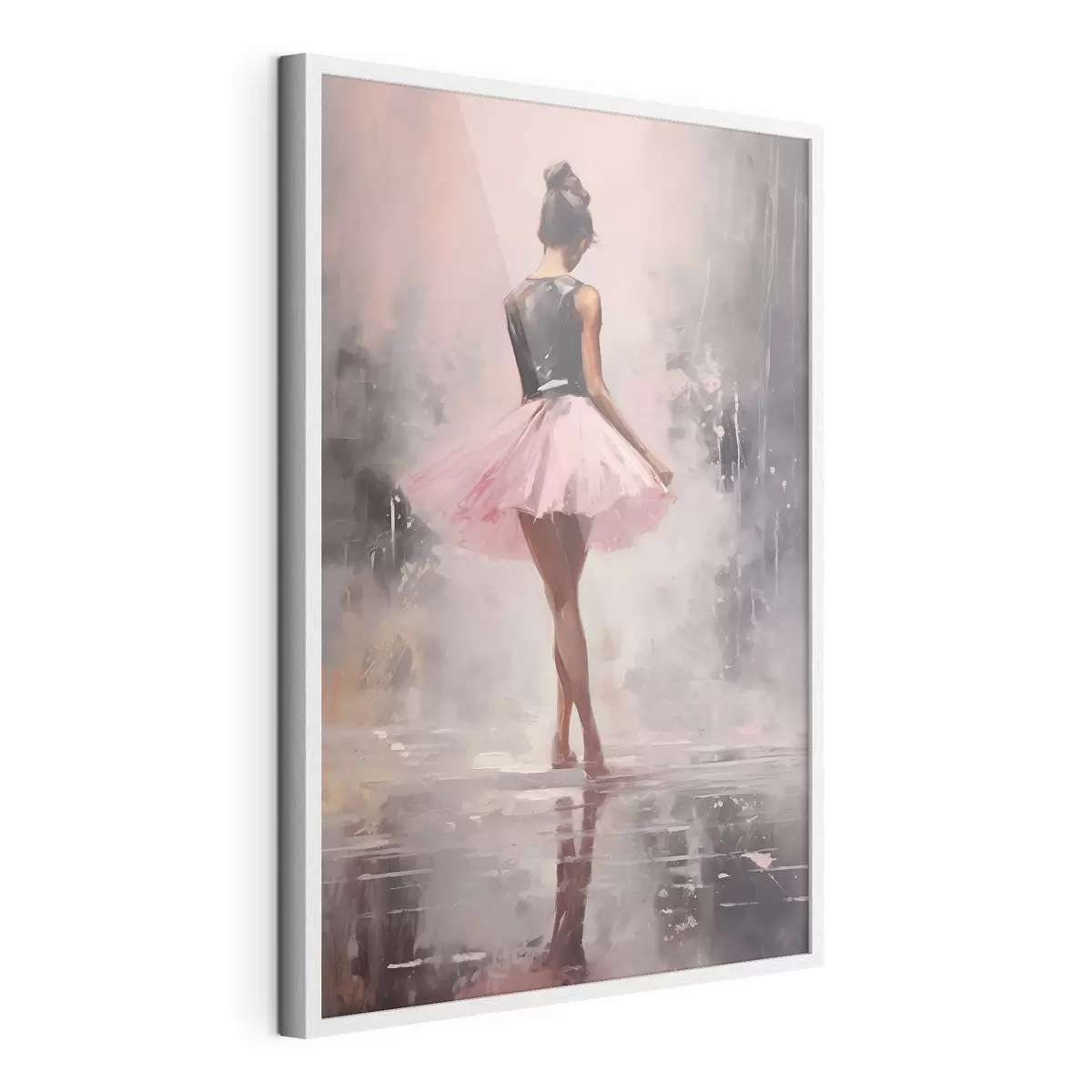 Poster Une fille en jupe rose f43204