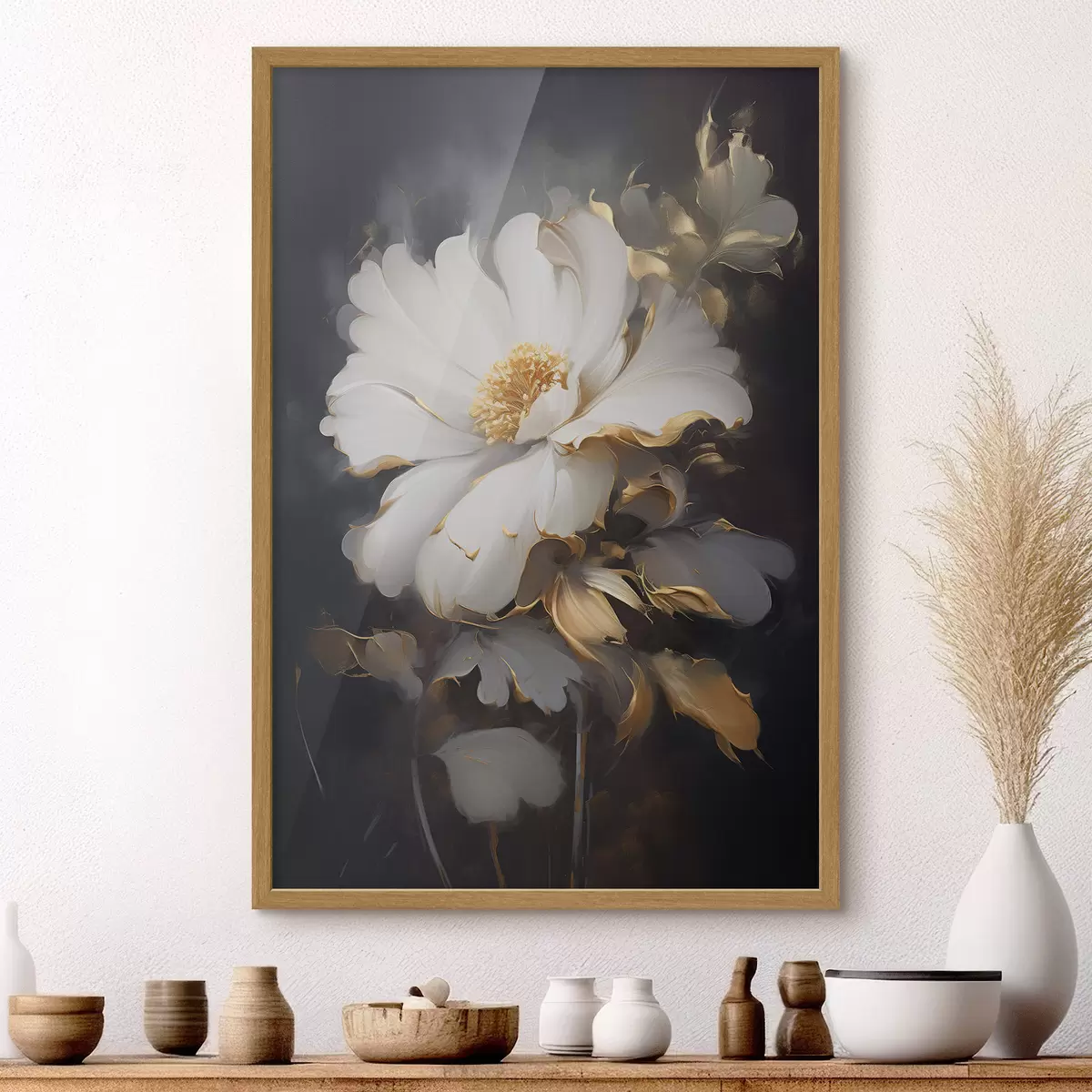 Poster Grande fleur légère f43208