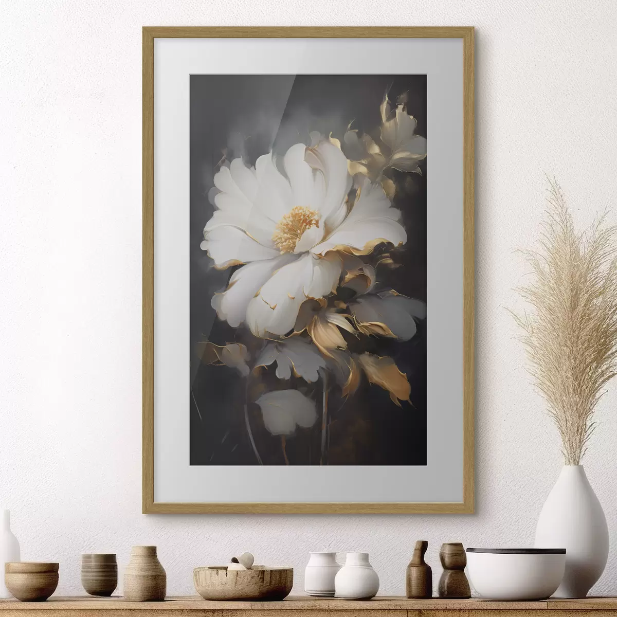 Poster Grande fleur légère f43208