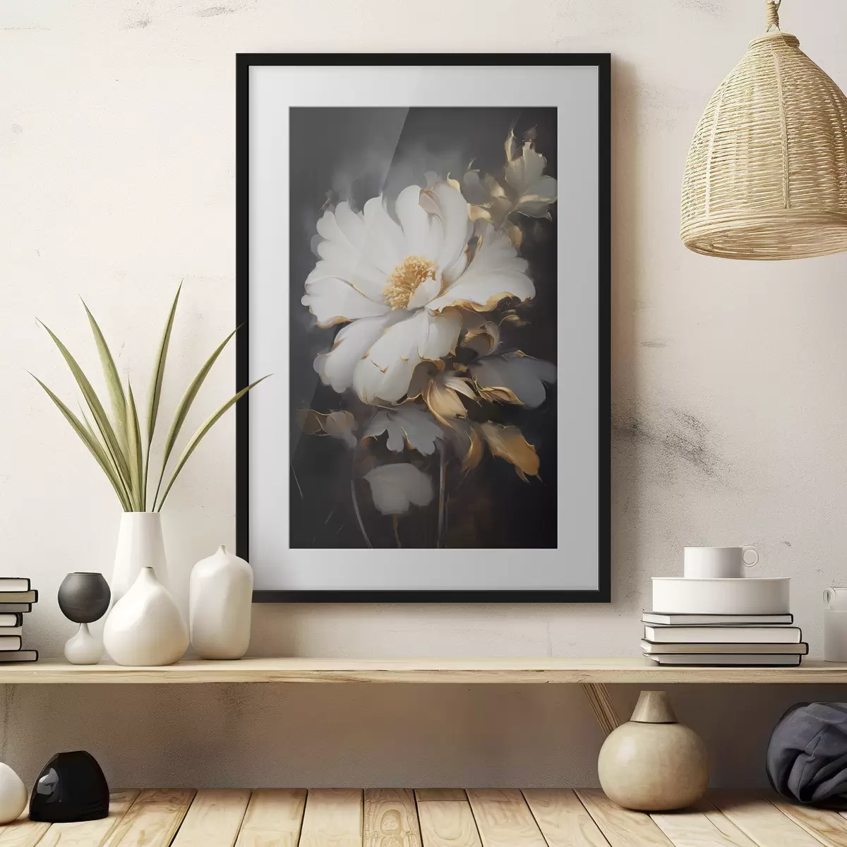 Poster Grande fleur légère f43208