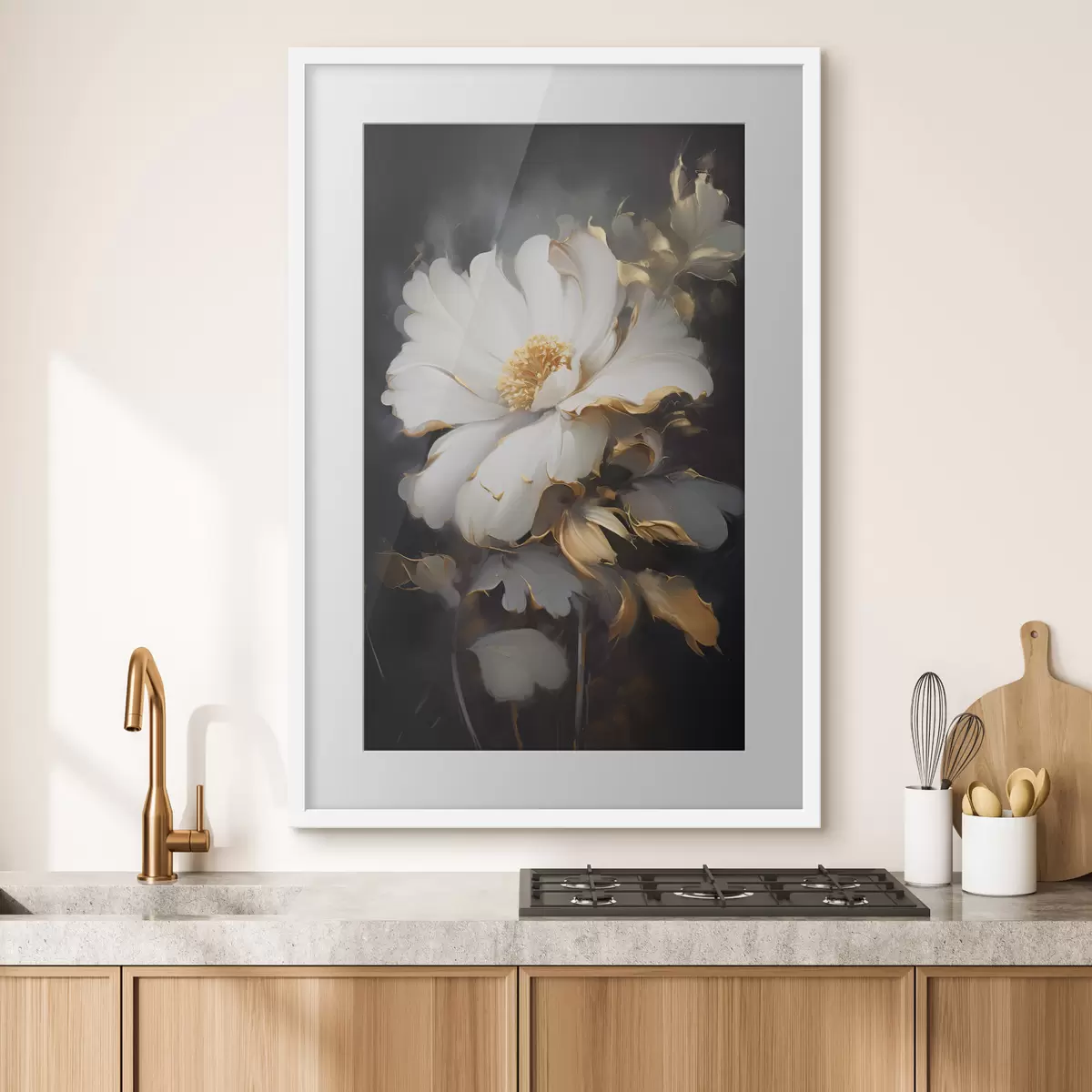 Poster Grande fleur légère f43208