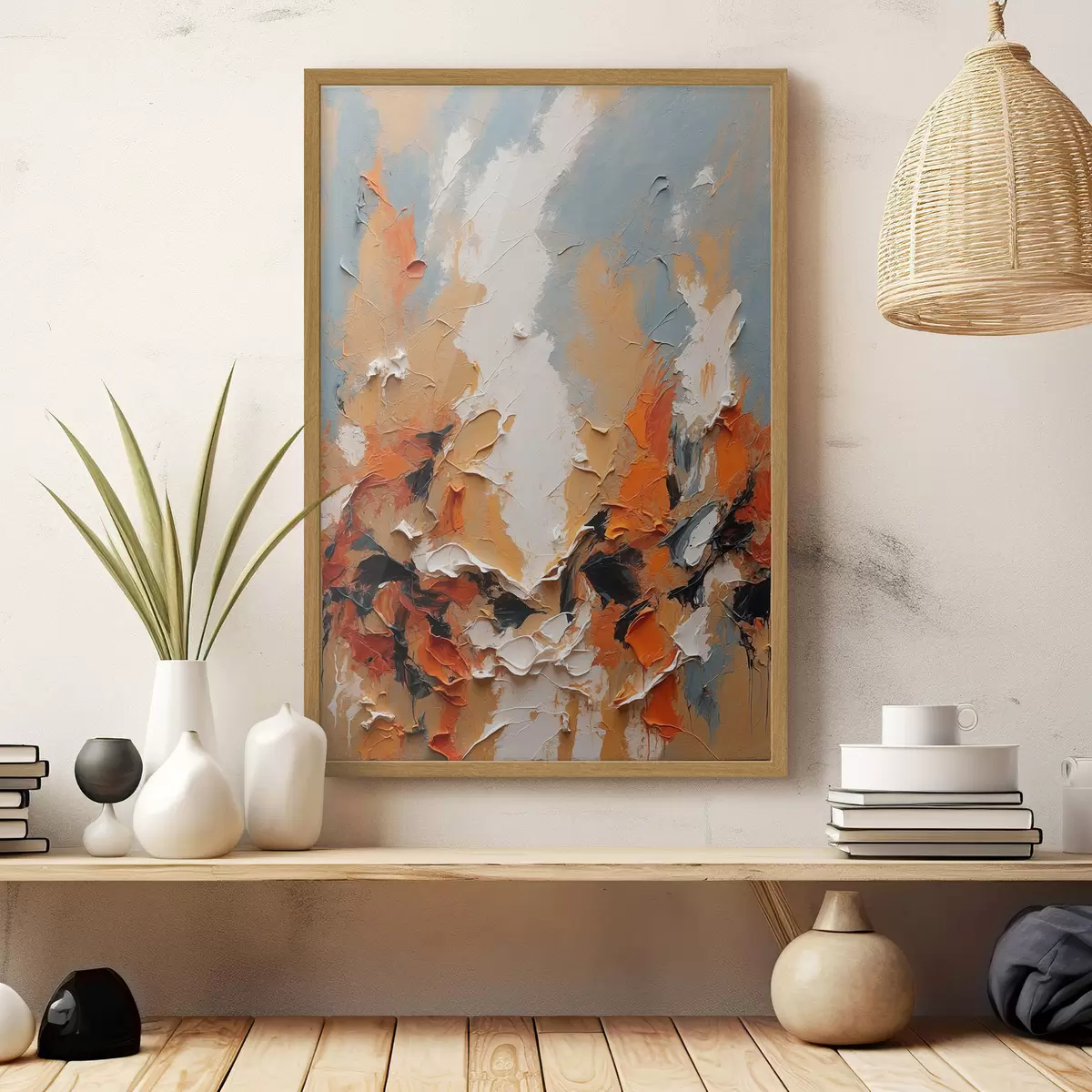 Poster Peinture à l'huile de style abstrait f43088