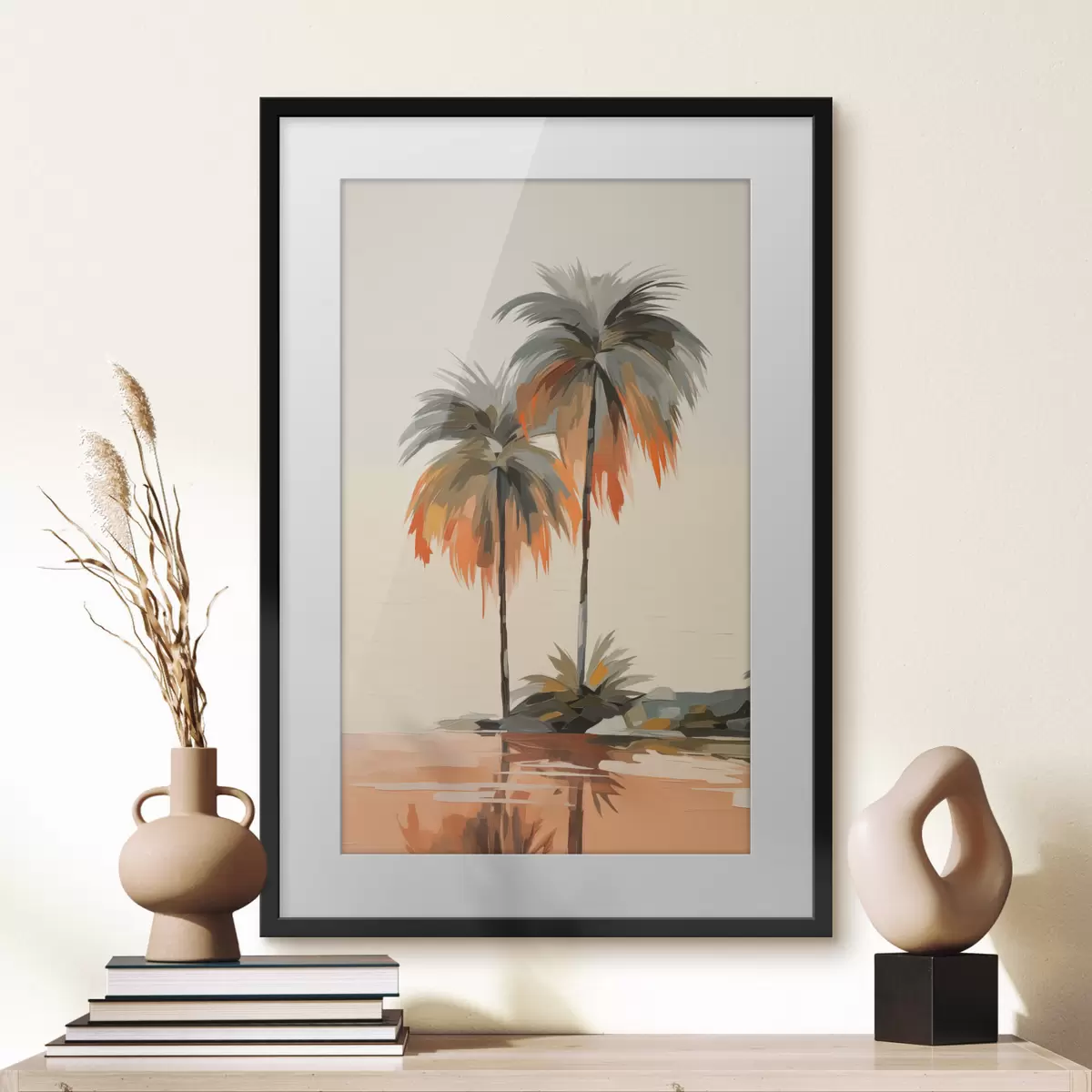 Poster Palmes et souvenir f43230