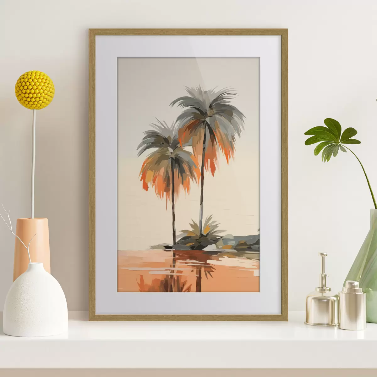 Poster Palmes et souvenir f43230
