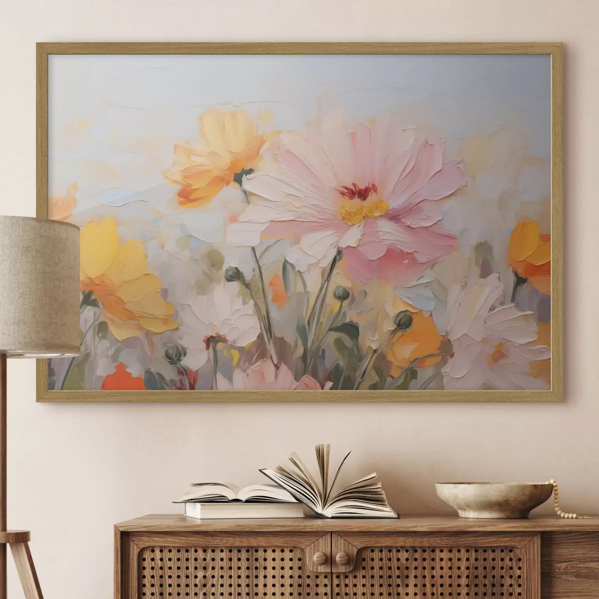 Poster Fleurs abstraites lumineuses f43232