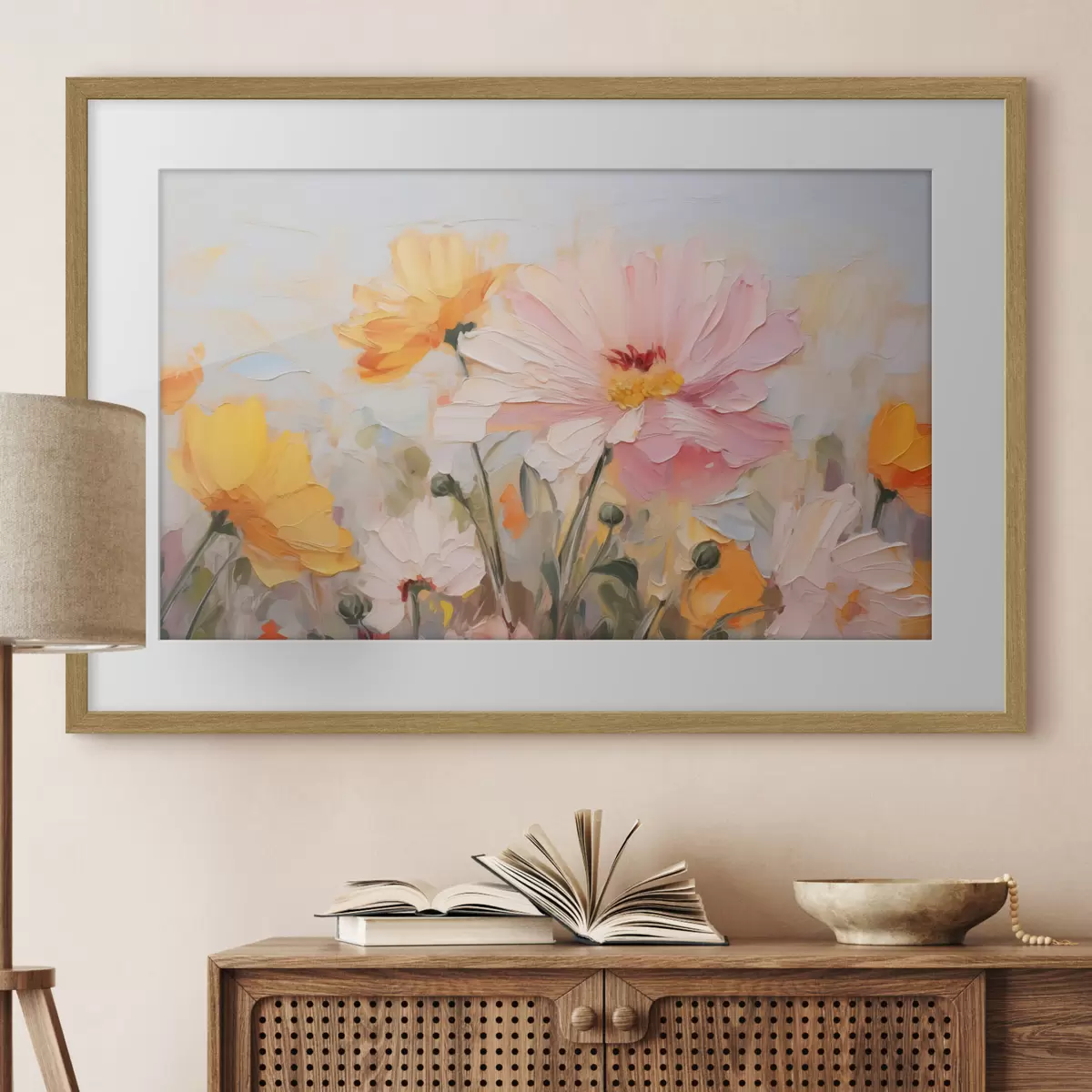 Poster Fleurs abstraites lumineuses f43232