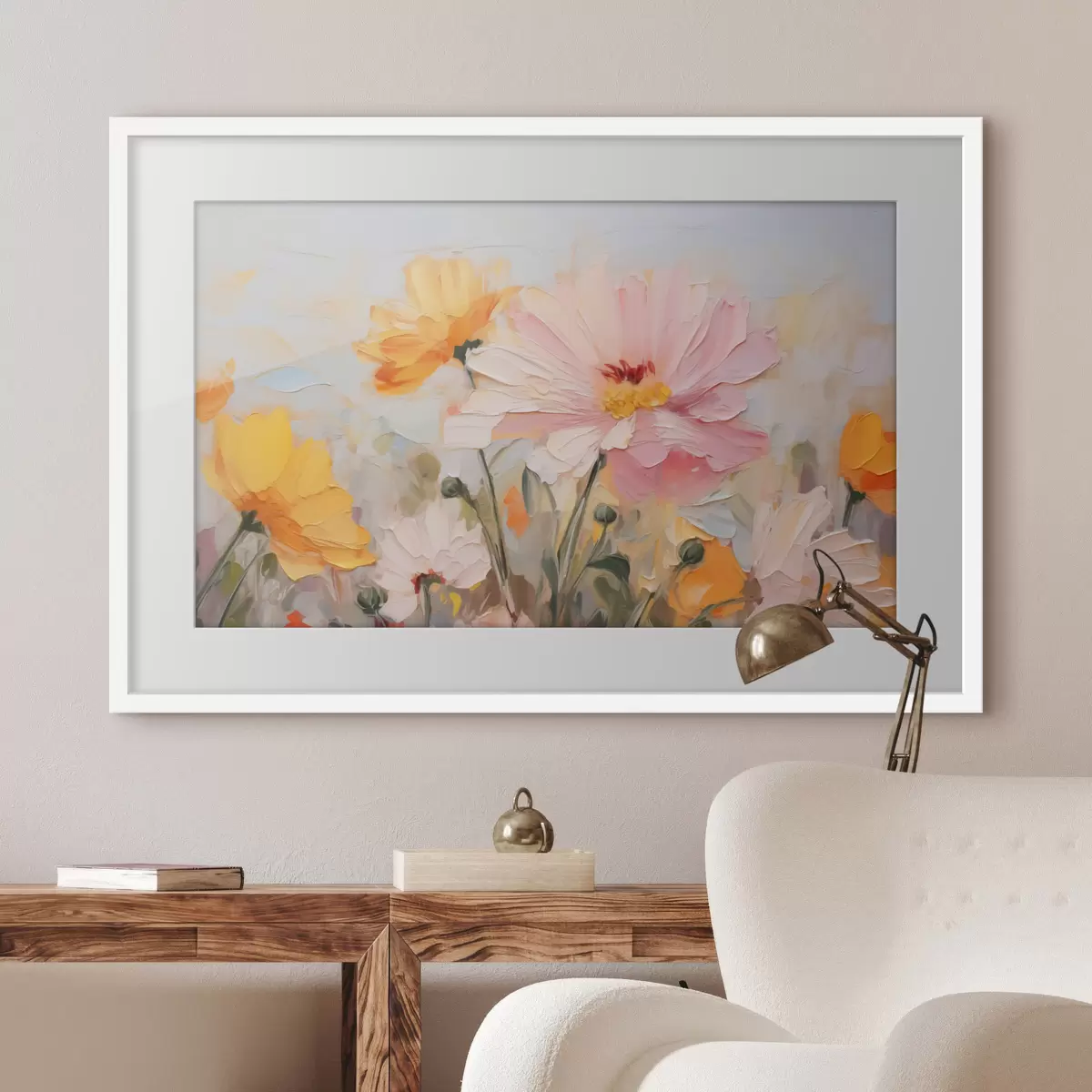 Poster Fleurs abstraites lumineuses f43232