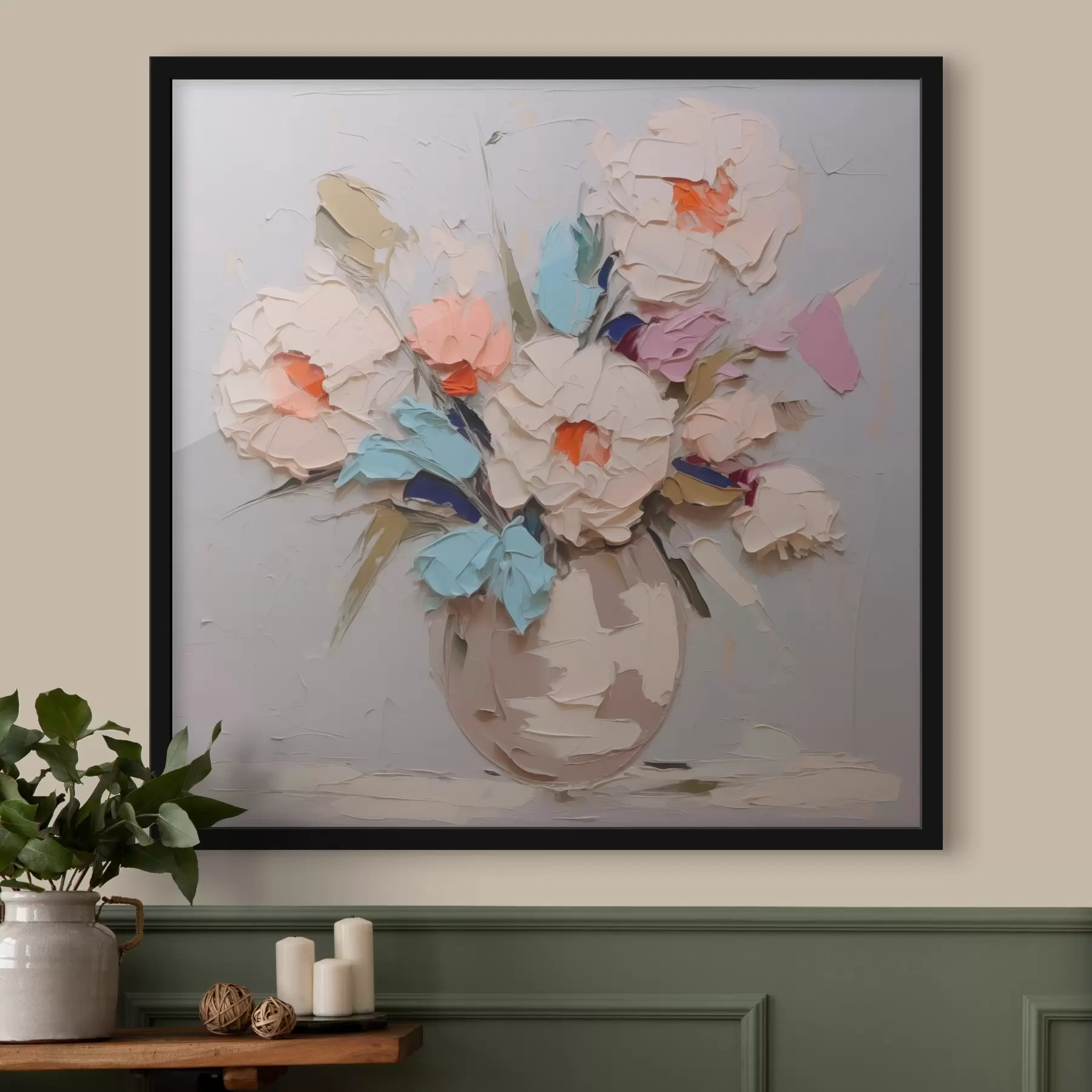 Papier peint Fleurs abstraites dans un vase f43233