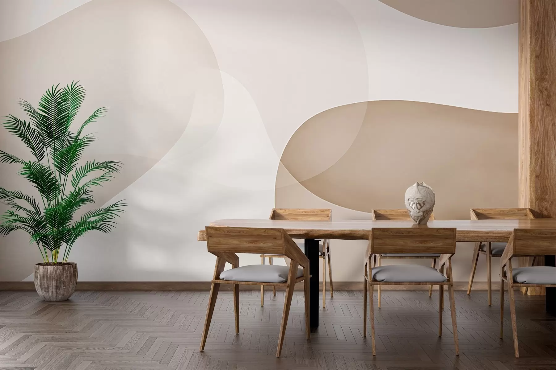 Papier peint Silhouettes de montagnes abstraites w03366