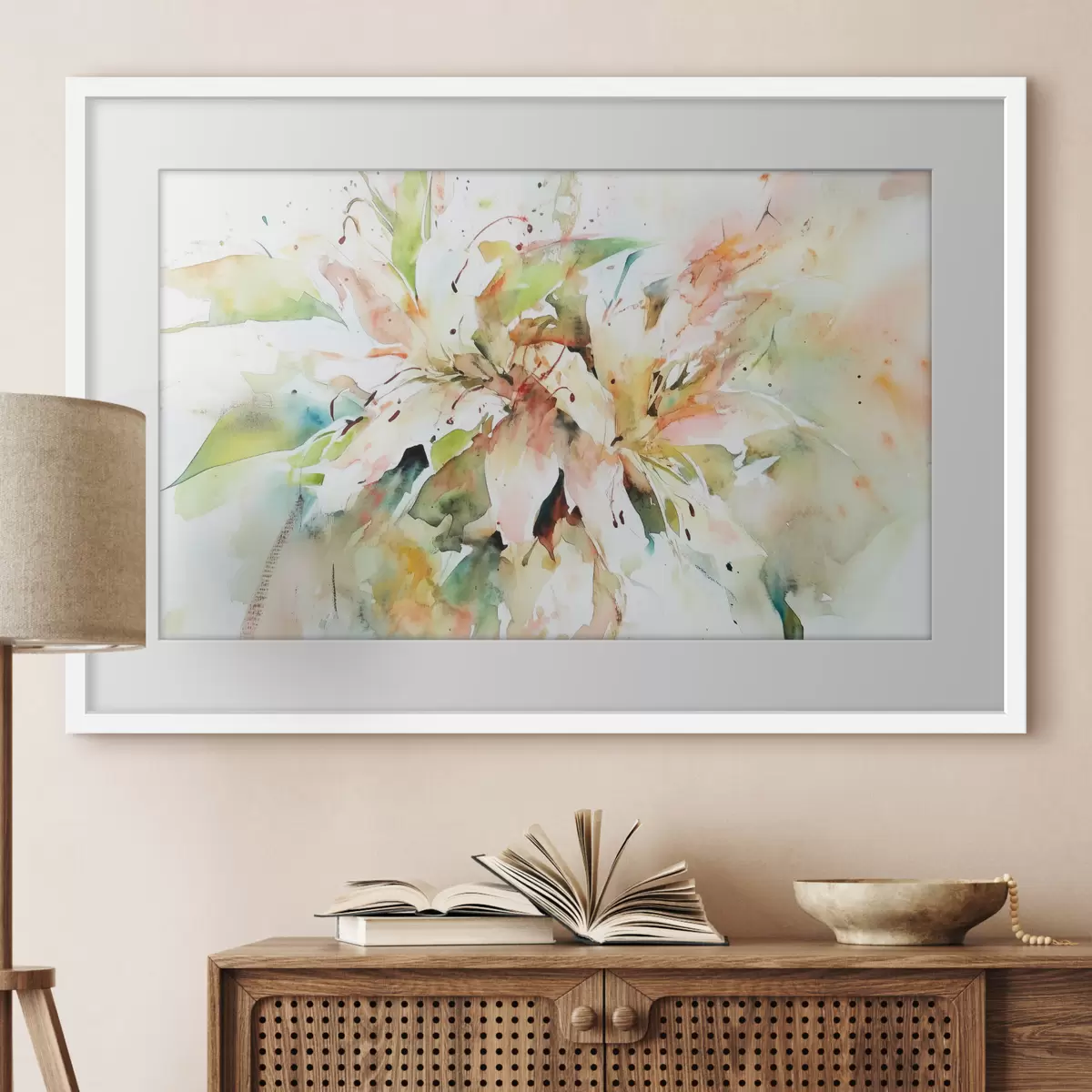 Poster Dessin abstrait de fleurs f43298