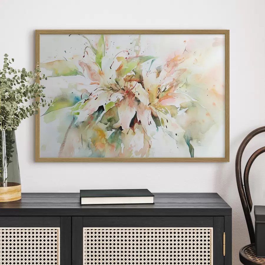Papier peint Dessin abstrait de fleurs f43298