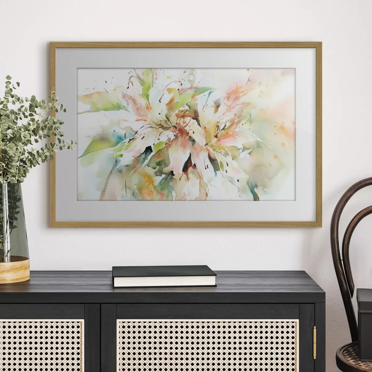 Poster Dessin abstrait de fleurs f43298