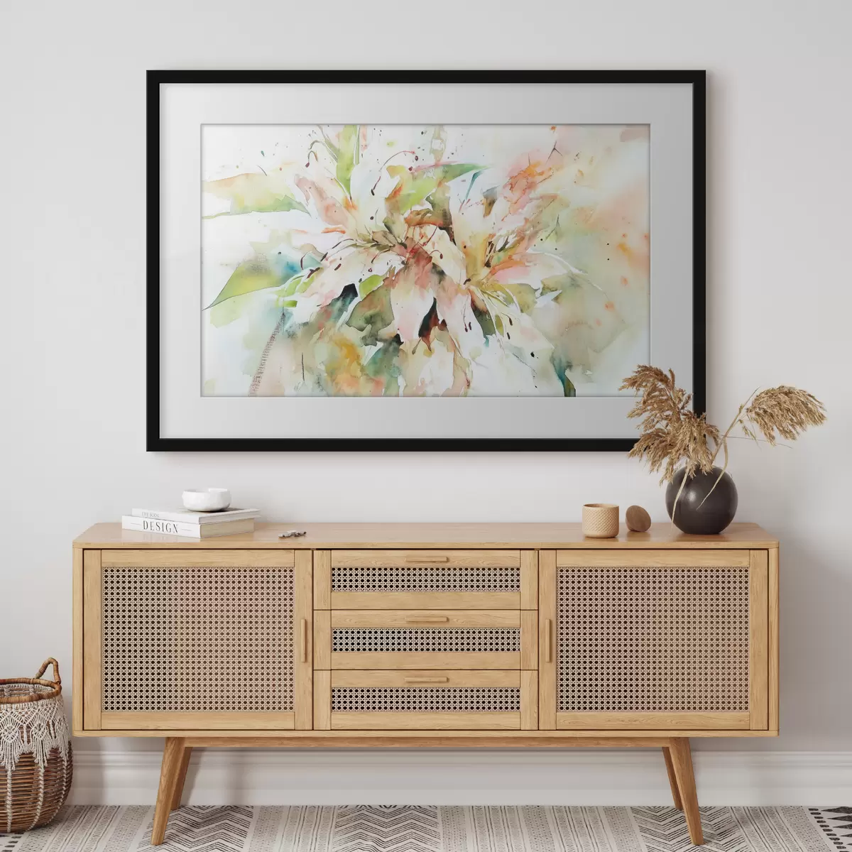 Poster Dessin abstrait de fleurs f43298