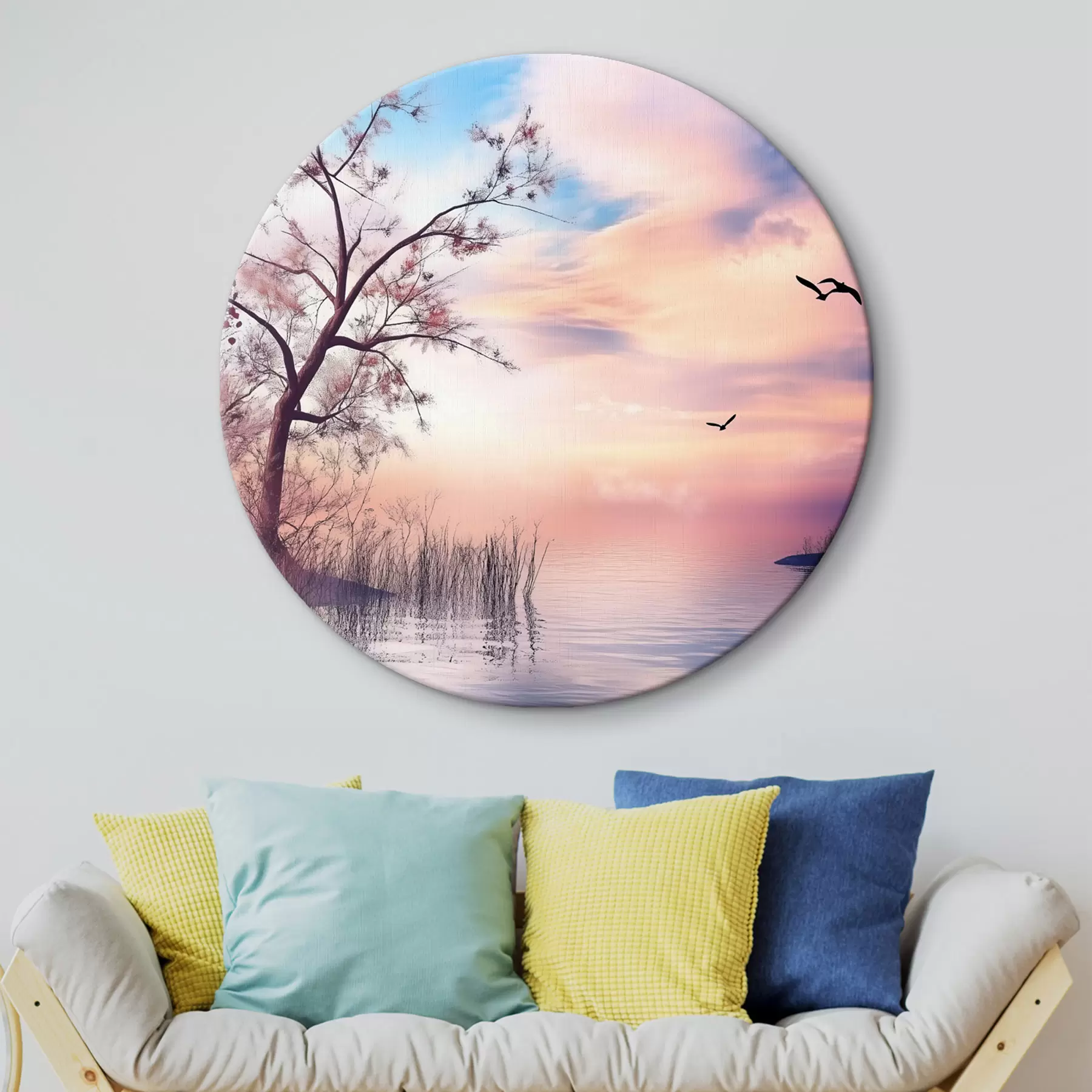 Tableau Aube sur le lac r43287