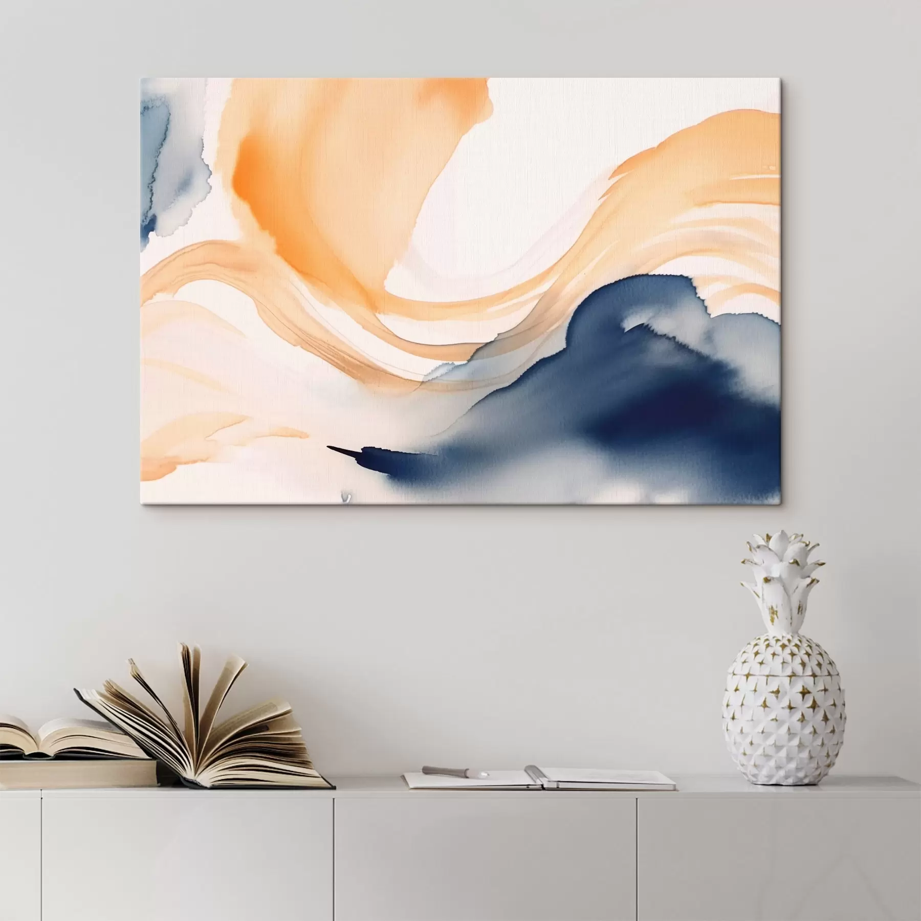 Tableau Traits d'aquarelle abstraits s43264