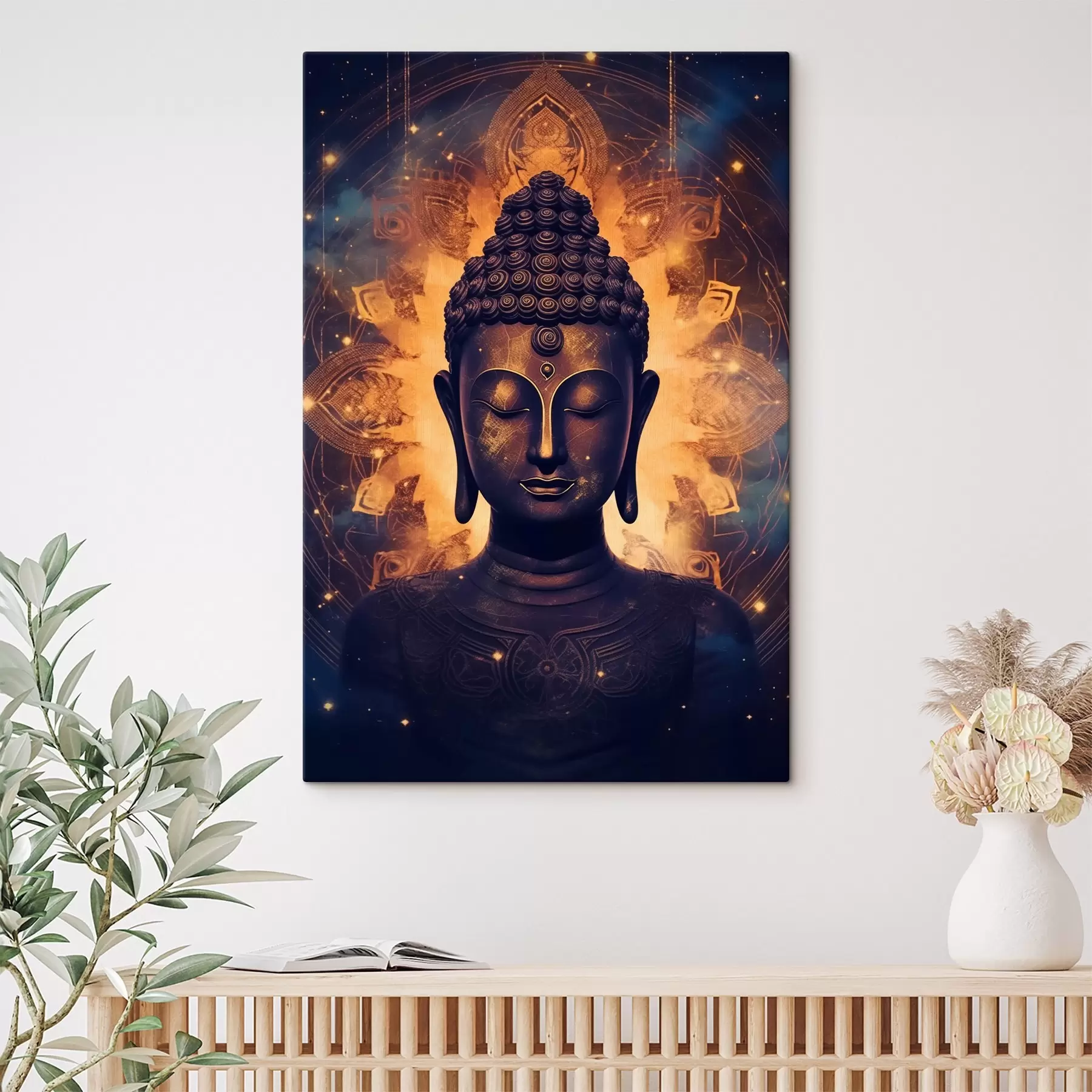 Tableau Bouddha dans le rayonnement de l'énergie s43276