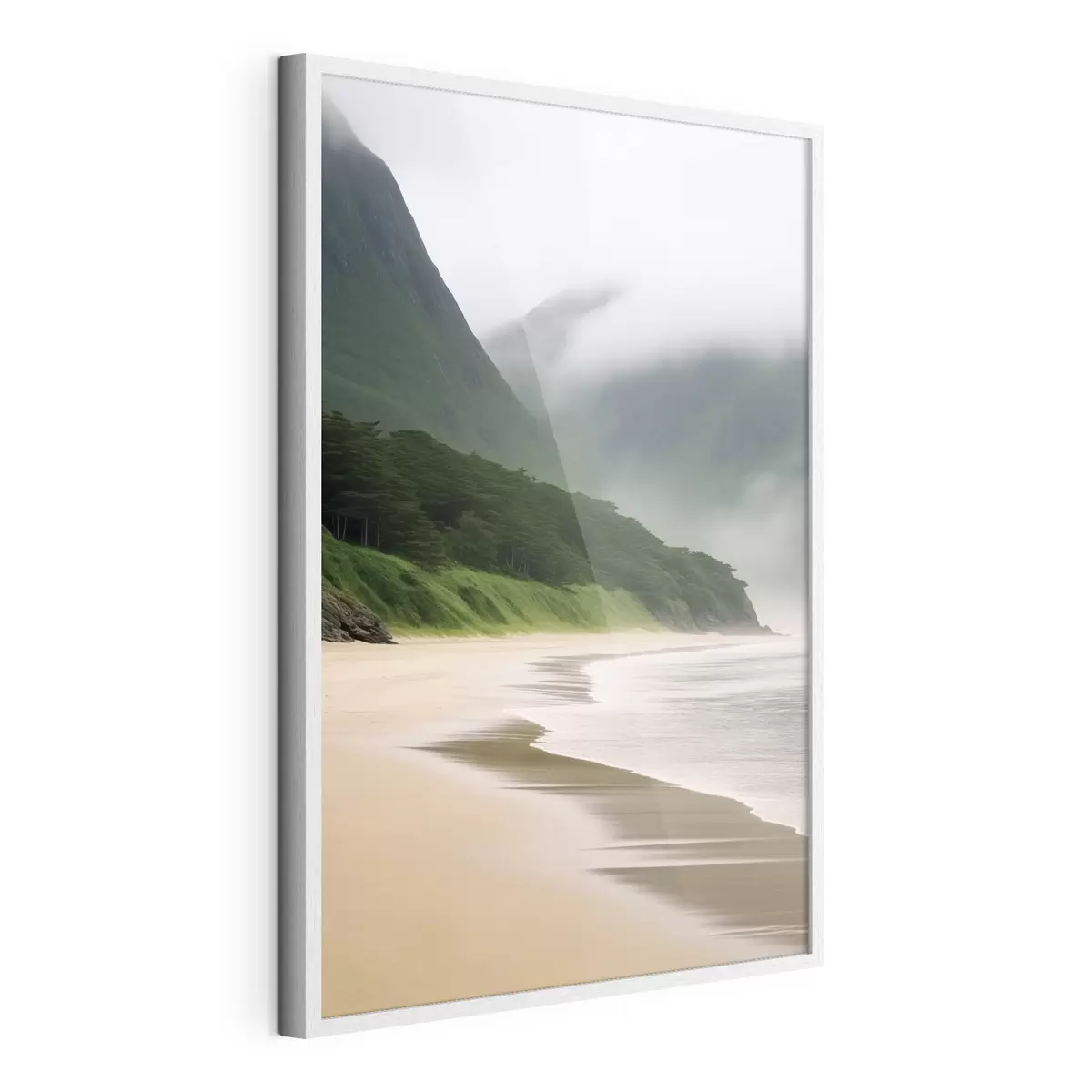 Poster Rivage dans la brume f43271