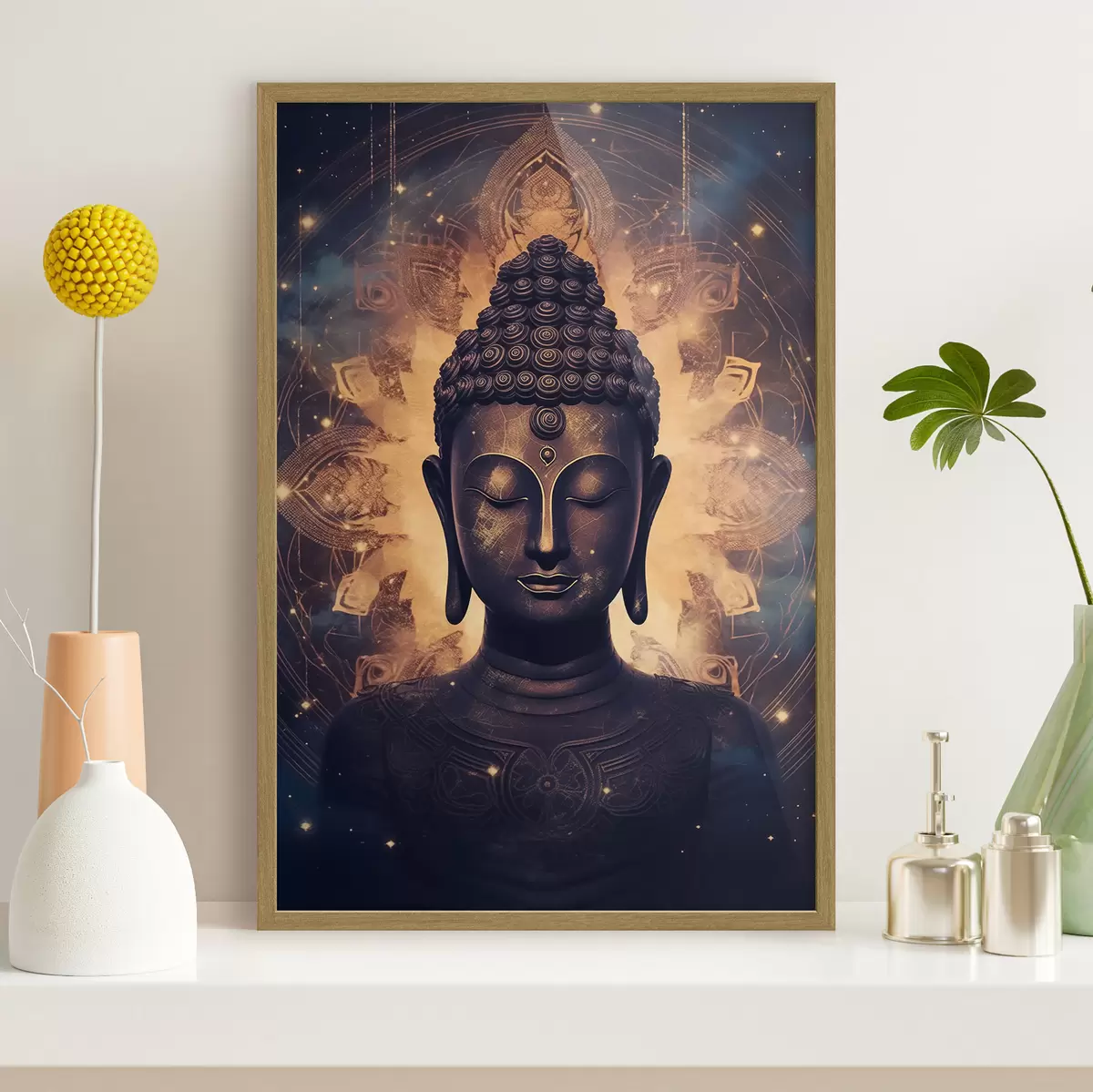 Poster Bouddha dans le rayonnement de l'énergie f43276