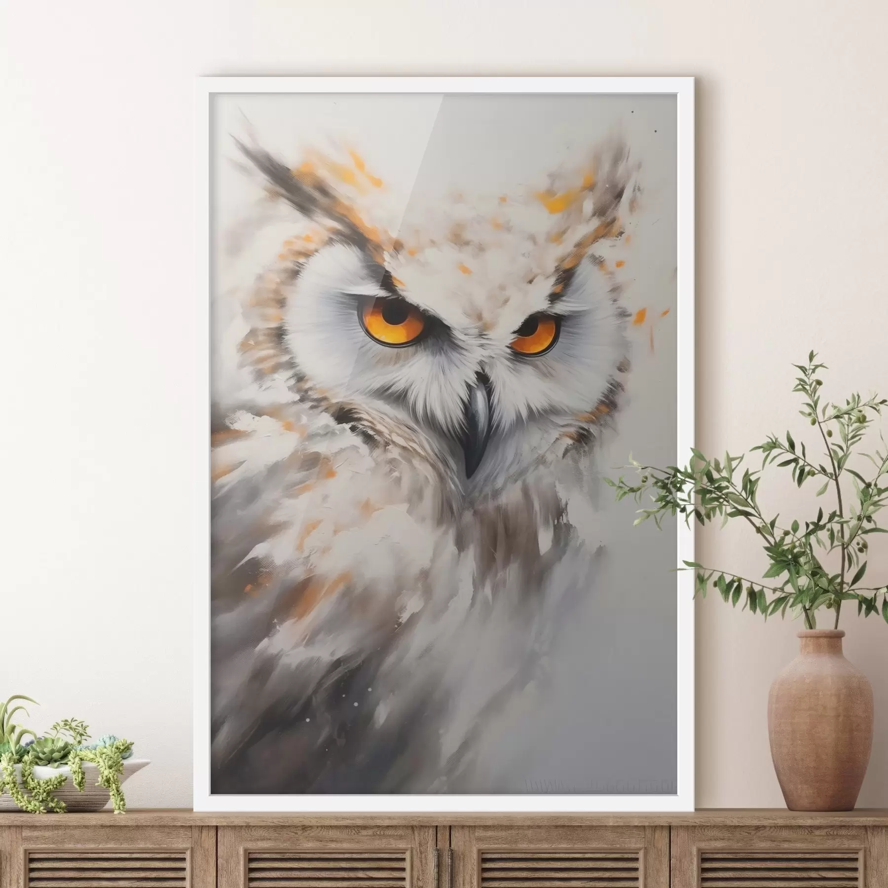 Papier peint Regard mystique d'un hibou f43283