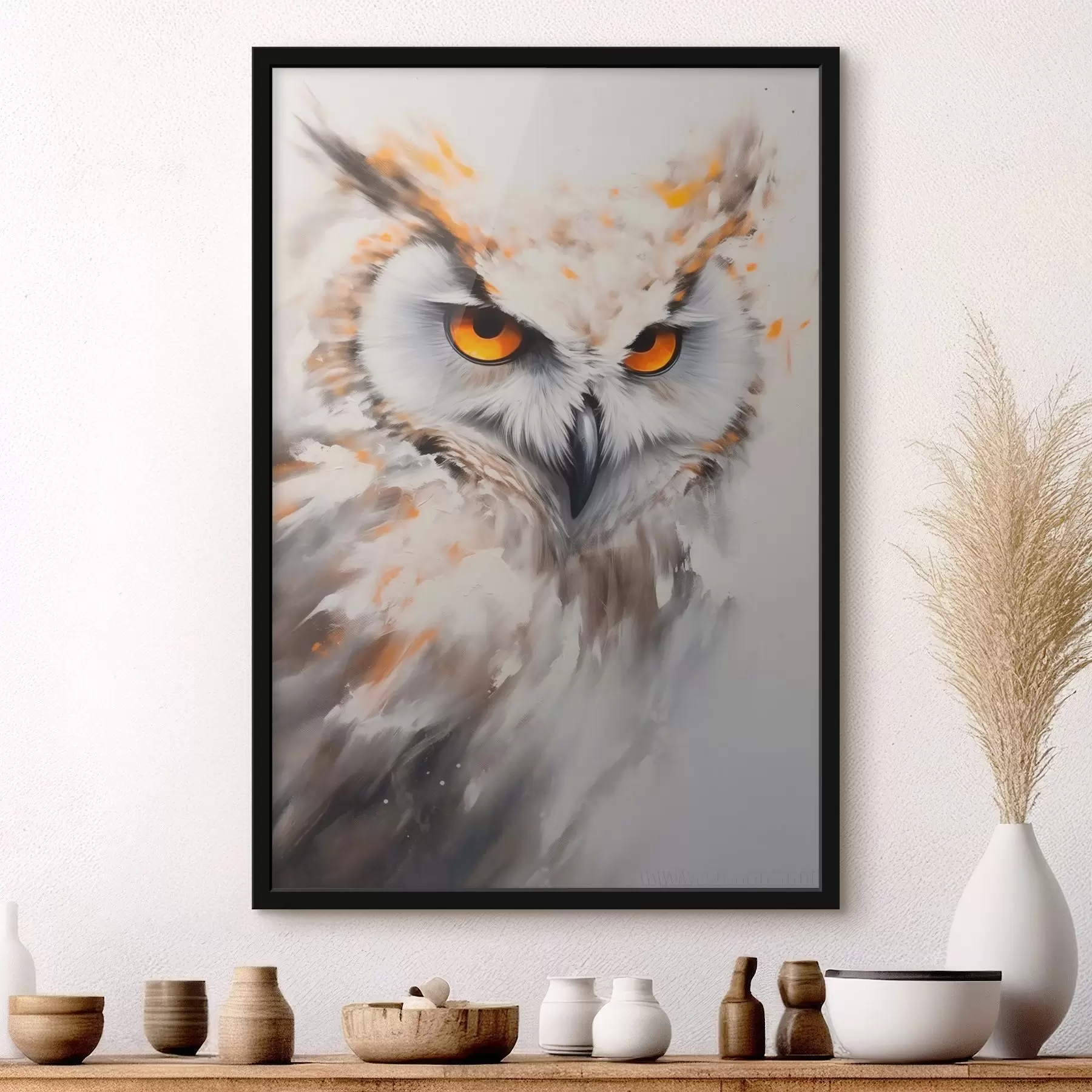 Papier peint Regard mystique d'un hibou f43283
