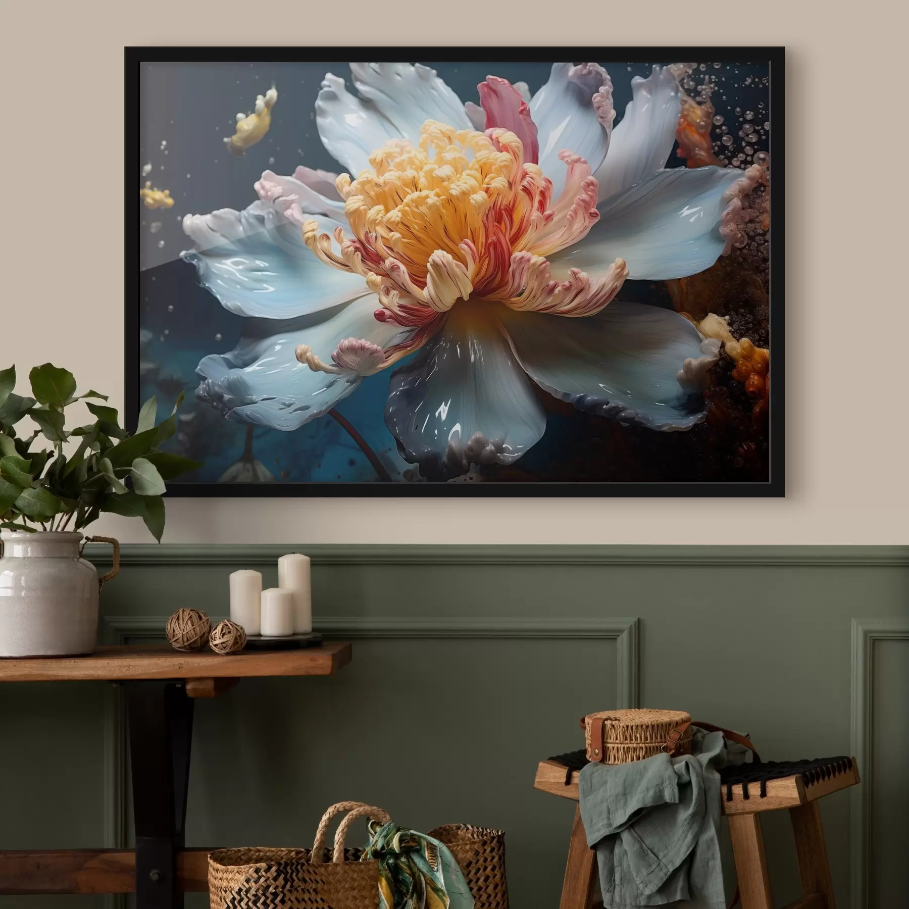 Papier peint Fleur sous-marine f43314