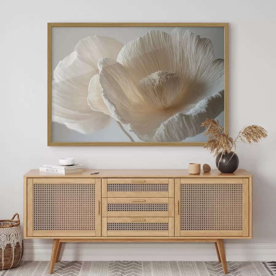 Papier peint Grande fleur beige f43332