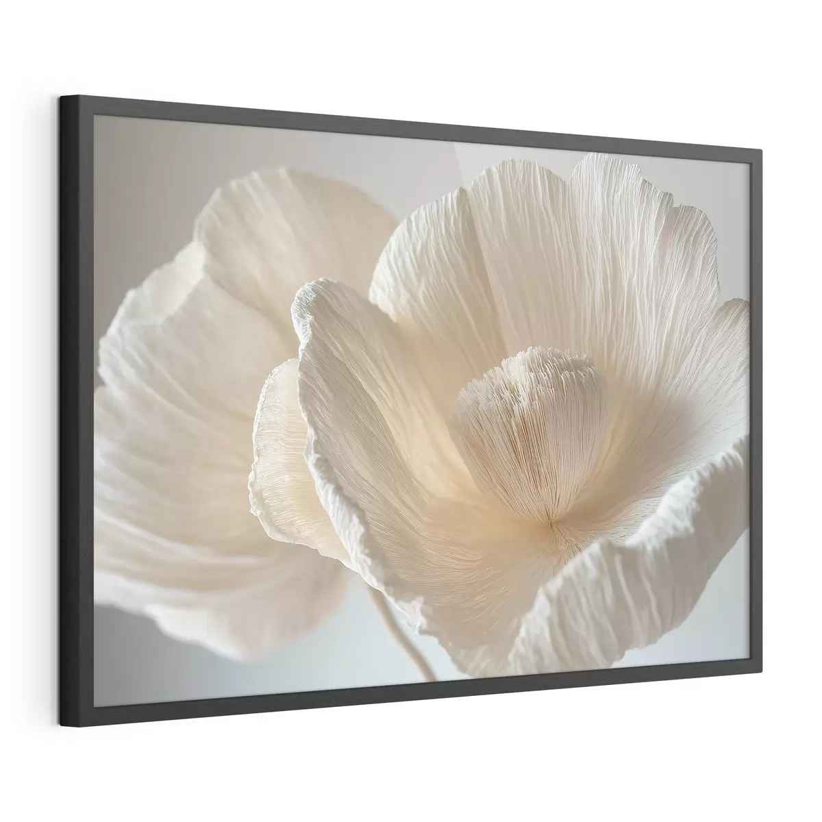 Poster Grande fleur beige f43332