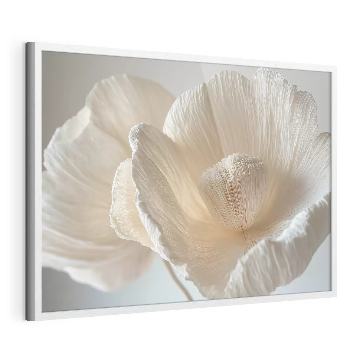 Poster Grande fleur beige f43332