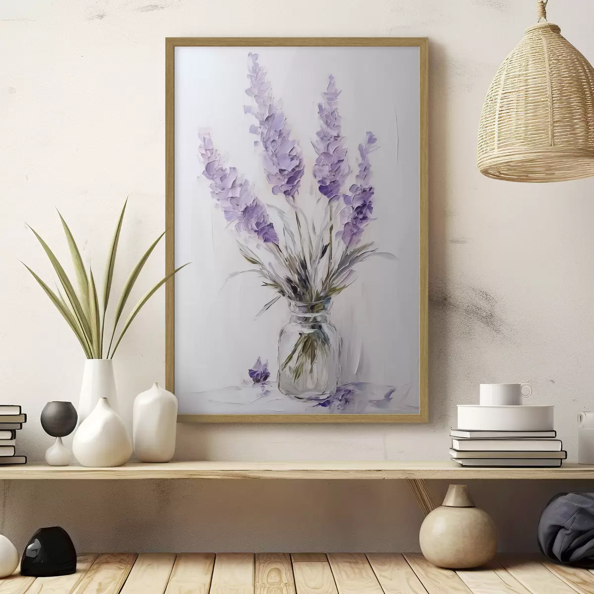 Poster Peinture d'imitation de fleurs lumineuses f43344