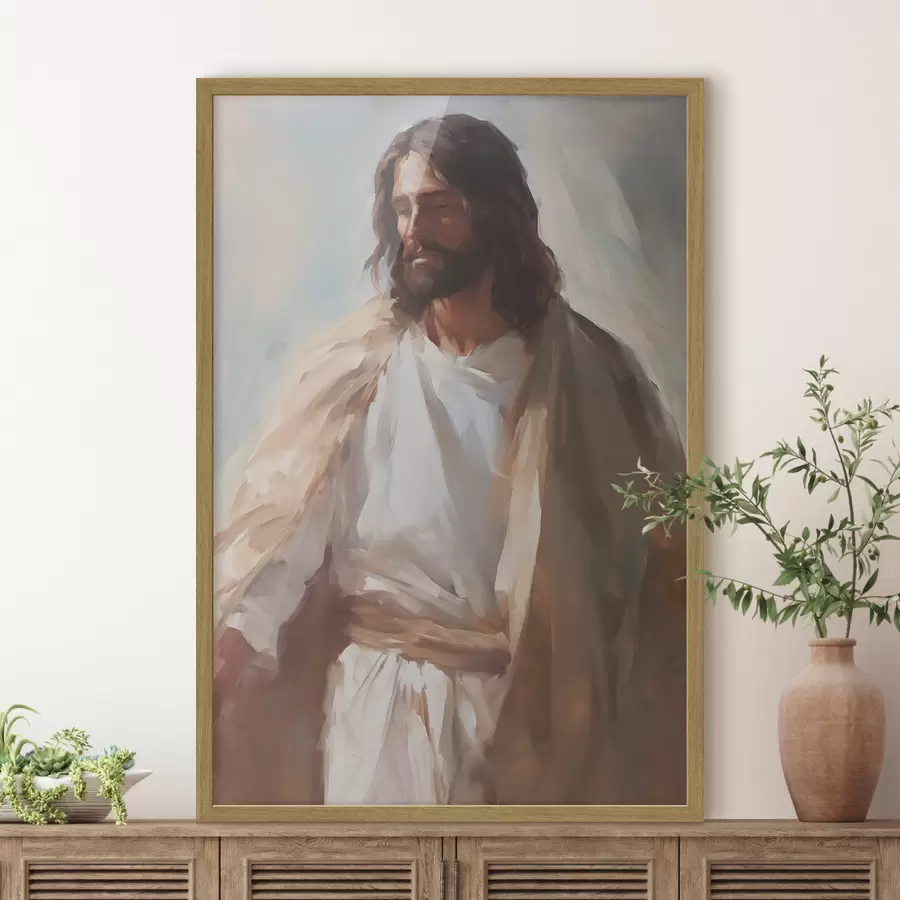 Papier peint Peinture d'imitation de Jésus f43345