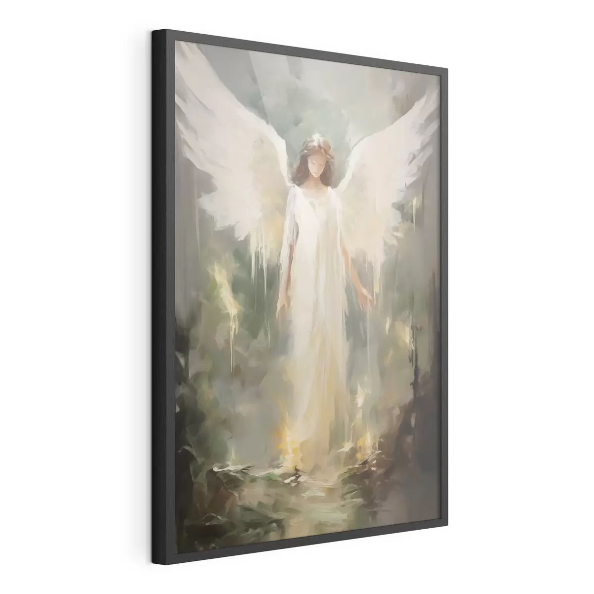 Poster Peinture abstraite imitation ange f43353