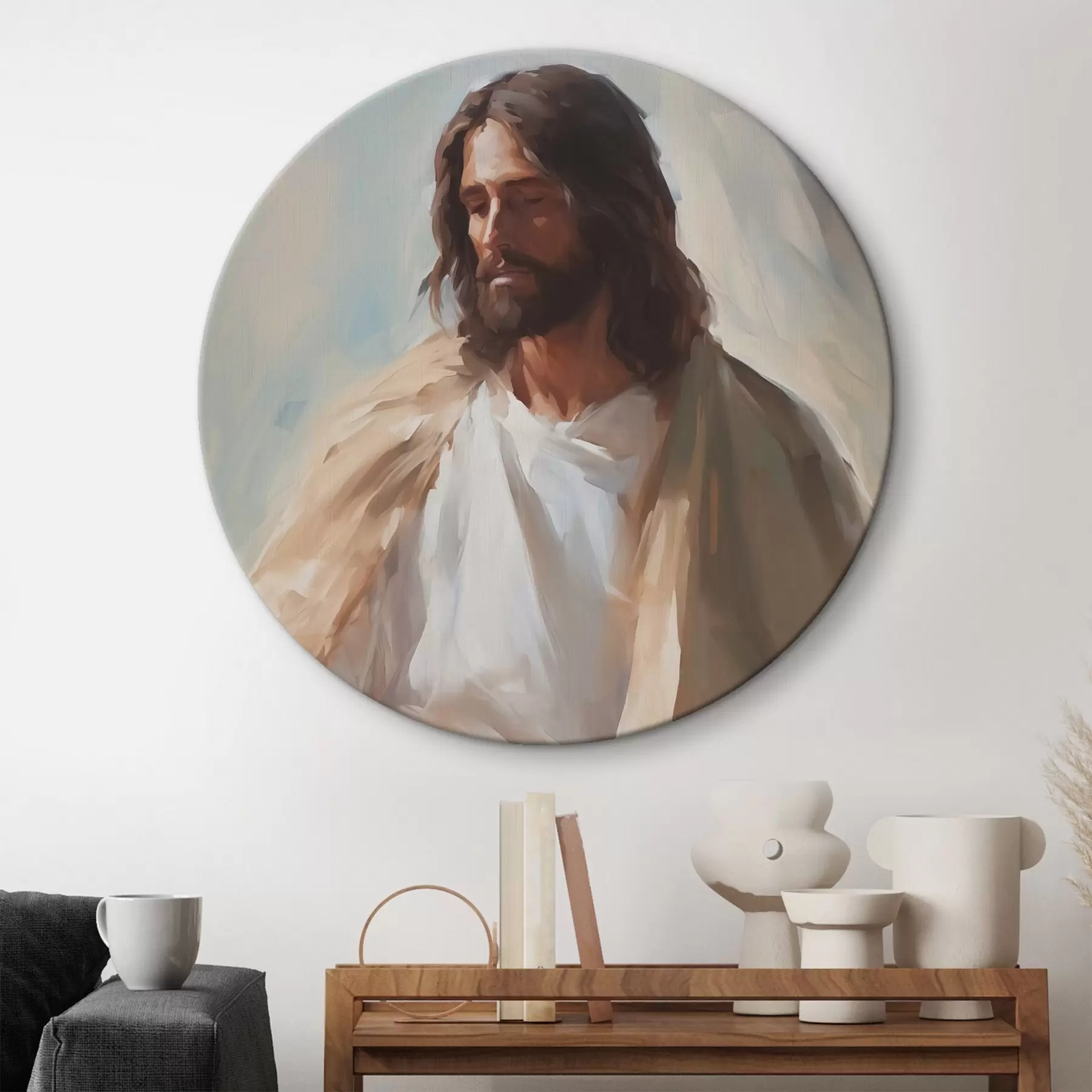Tableau Peinture d'imitation de Jésus r43345
