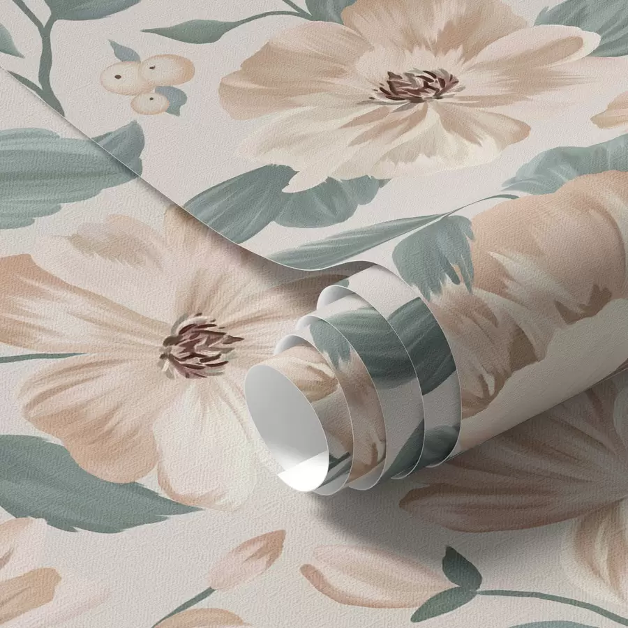 Papier peint Arrangement floral délicat aux couleurs pastel a00043