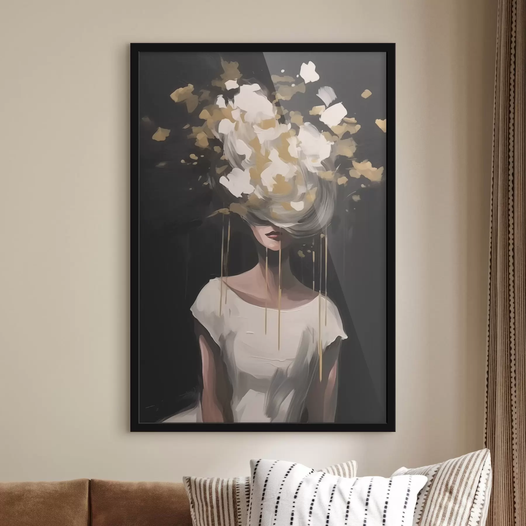 Tableau Image abstraite d'une silhouette féminine f43418