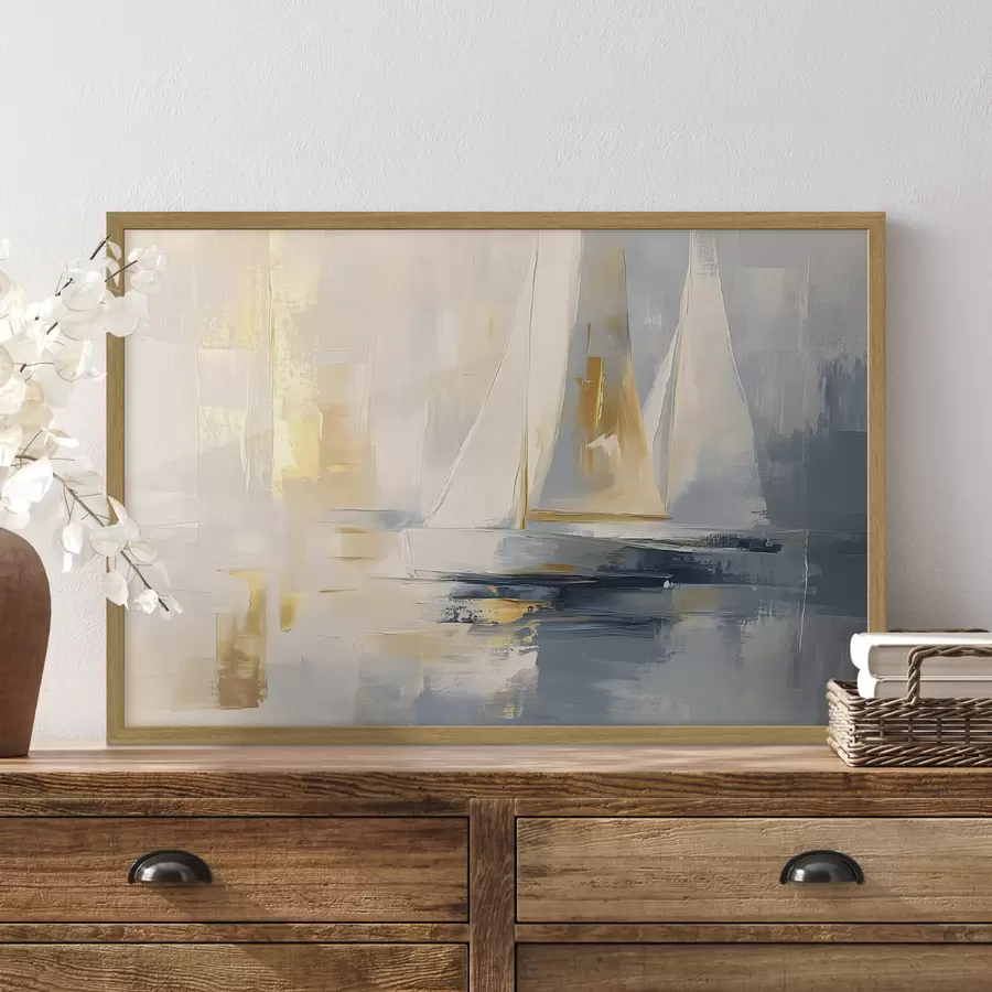 Papier peint Voiles aux reflets d’or pâle f43500