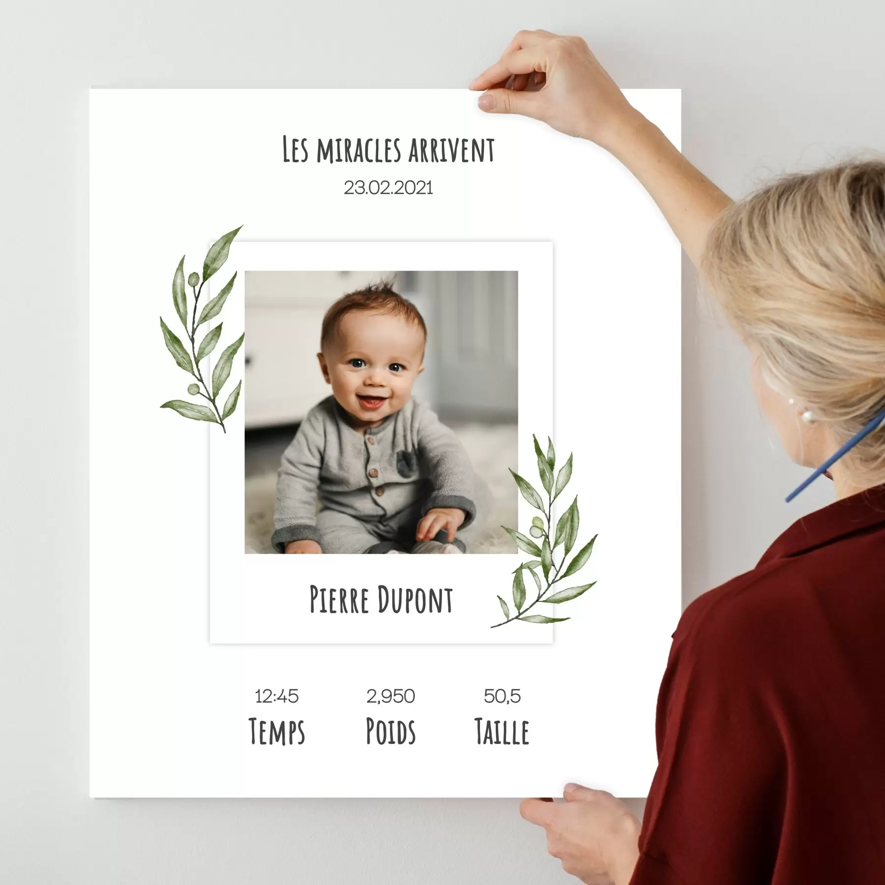 Tableau Impression d’un collage photo comme cadeau s43619