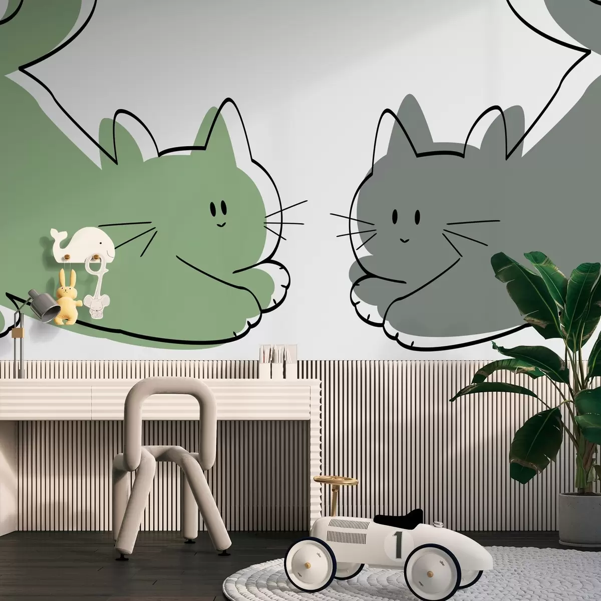 Papier peint Chats w03564v2