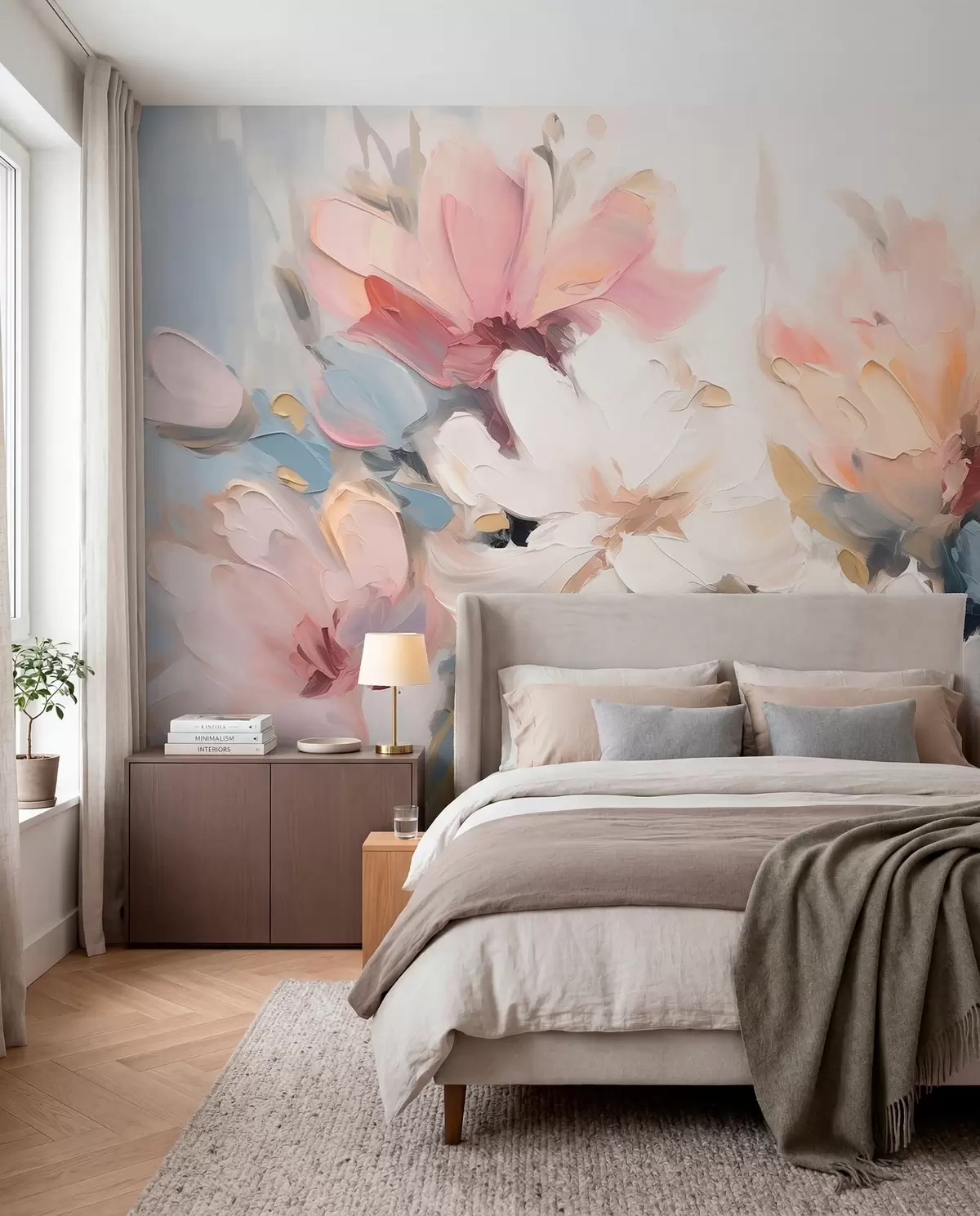 Papier peint Floraison peinte w03575
