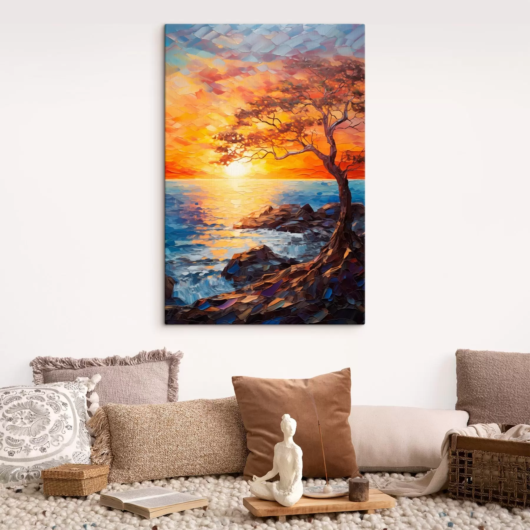 Tableau Sérénité au coucher du soleil s43559