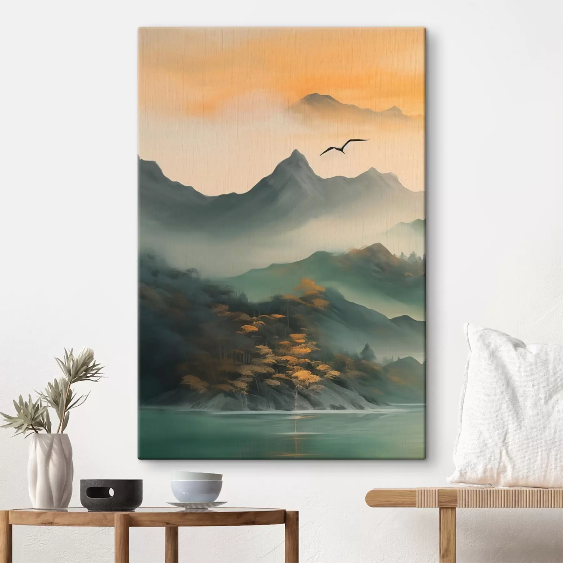 Tableau Aube de la montagne mystique s43588