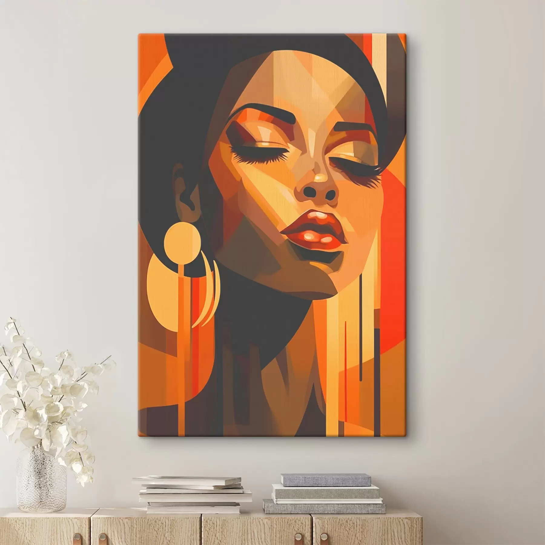 Tableau Couleurs audacieuses et élégance sereine se mêlent s43530